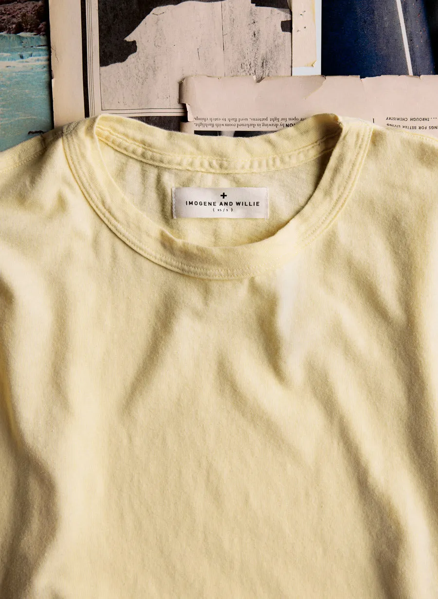 drop tee in yellow sold by Imogene + Willie product image thumbnail 2