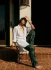the lounge pant in painted camo sold by Imogene + Willie