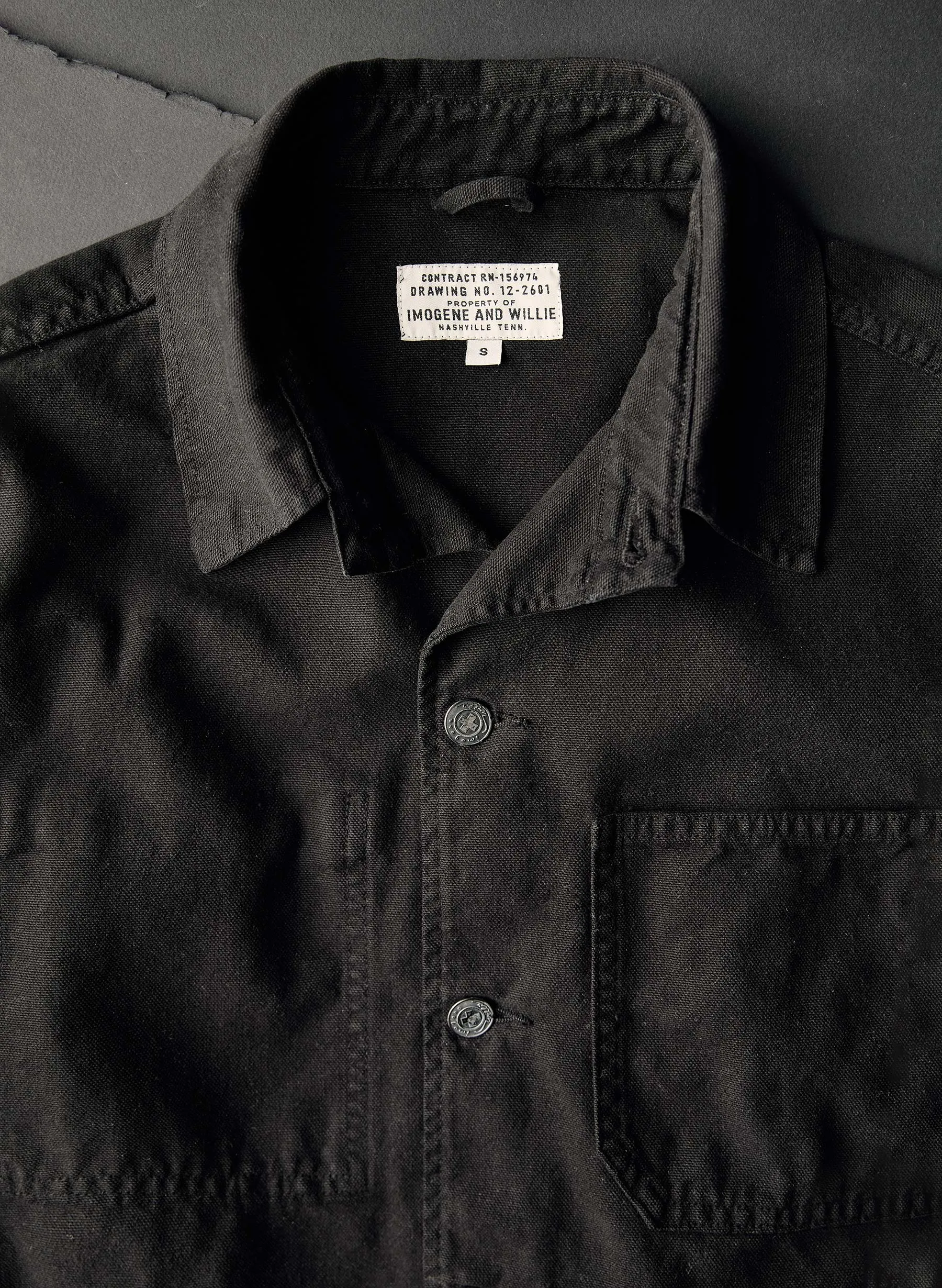 jack jacket in overdyed slate sold by Imogene + Willie product image thumbnail 4