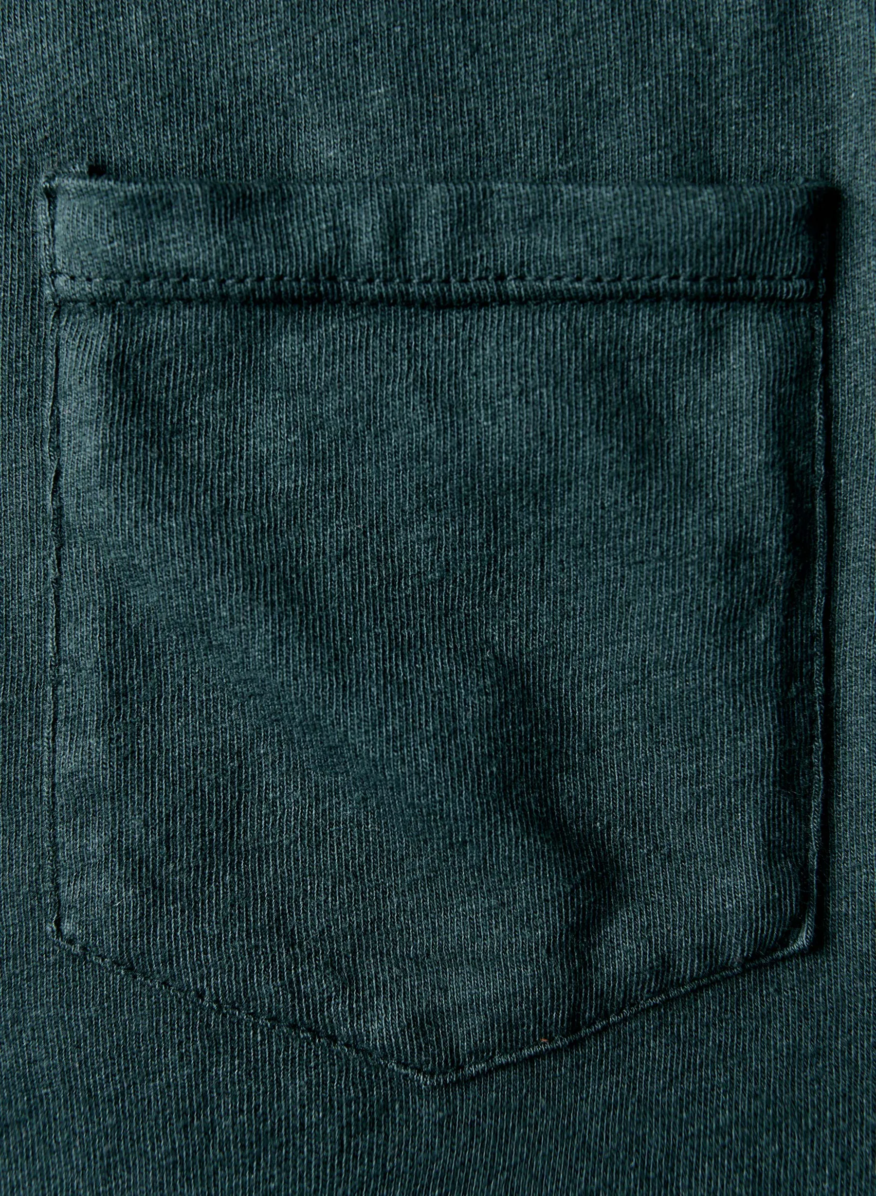 dark green knit pocket tee sold by Imogene + Willie product image thumbnail 4