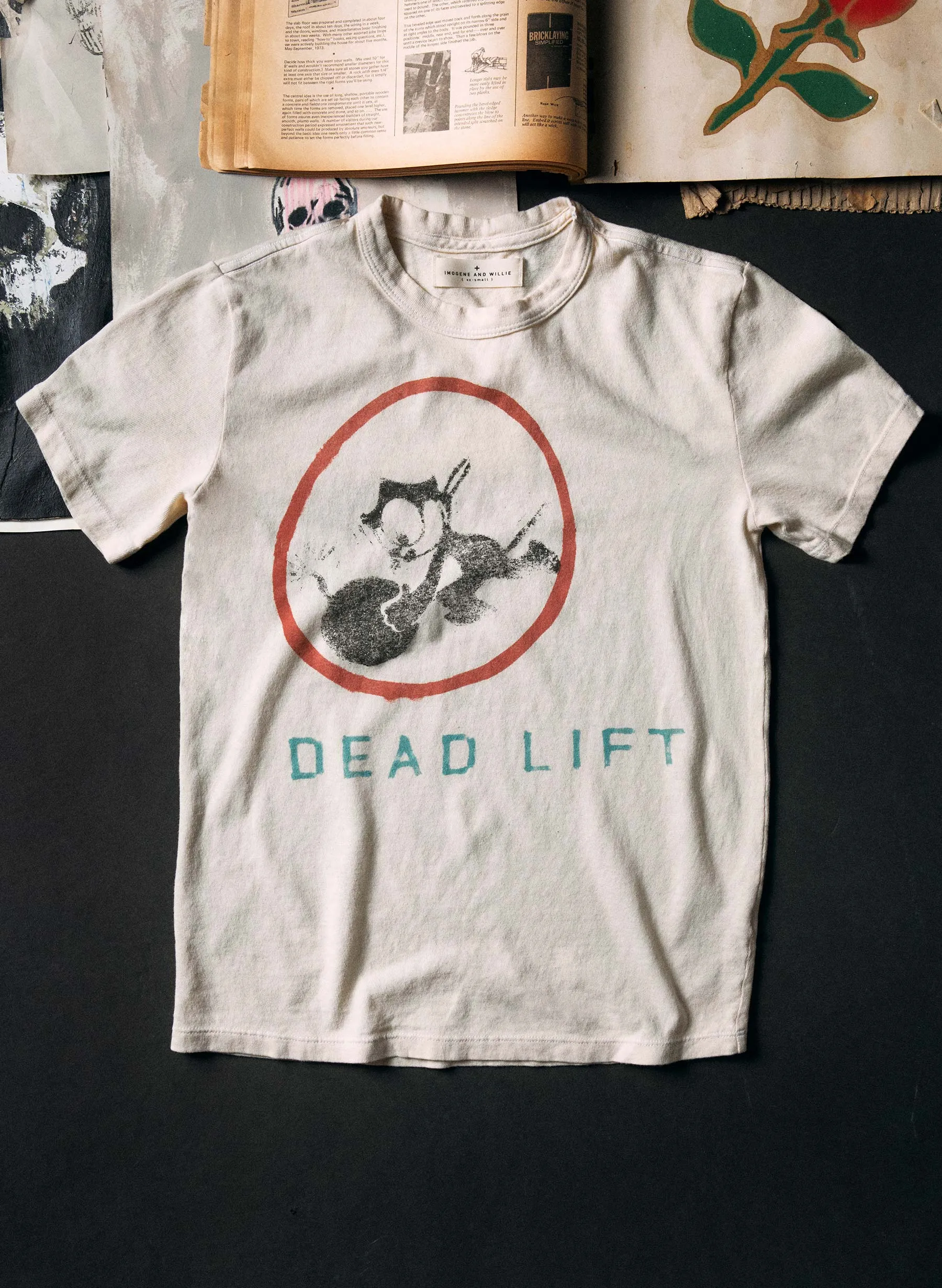 the "deadlift" tee sold by Imogene + Willie