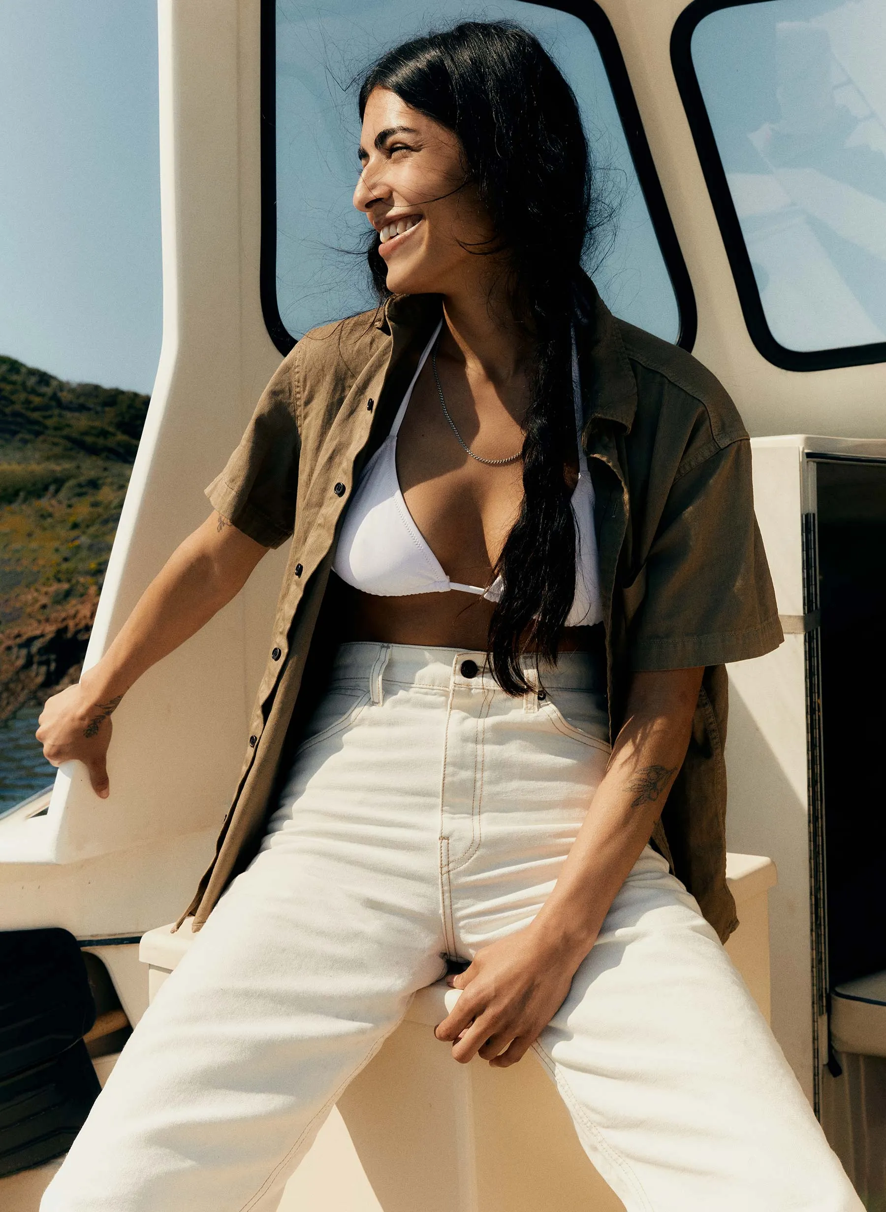 augusta washed white canvas sold by Imogene + Willie product image thumbnail 3