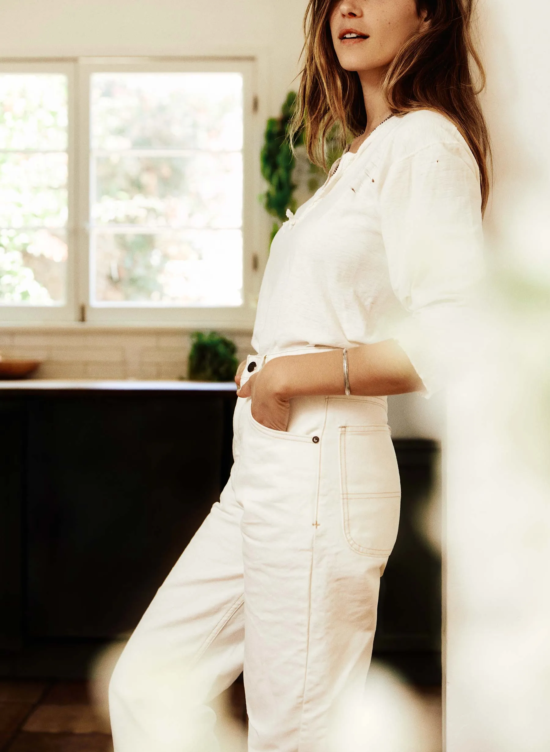 augusta washed white canvas sold by Imogene + Willie