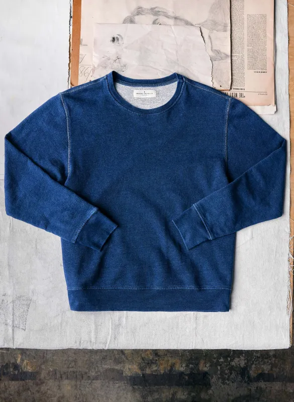 the indigo holden sweatshirt made by Imogene + Willie