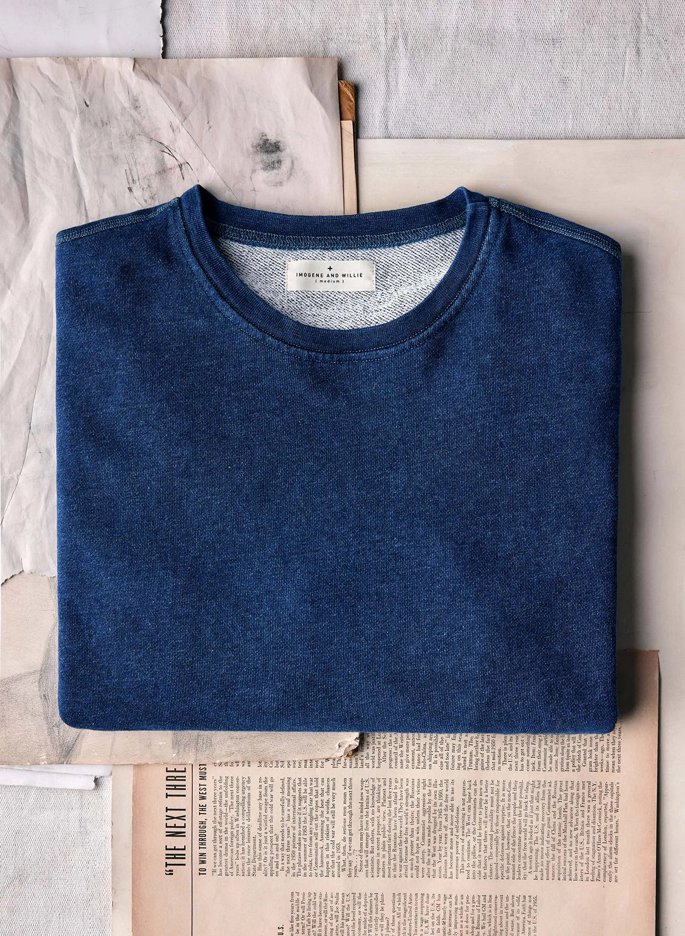 the indigo holden sweatshirt sold by Imogene + Willie product image thumbnail 4