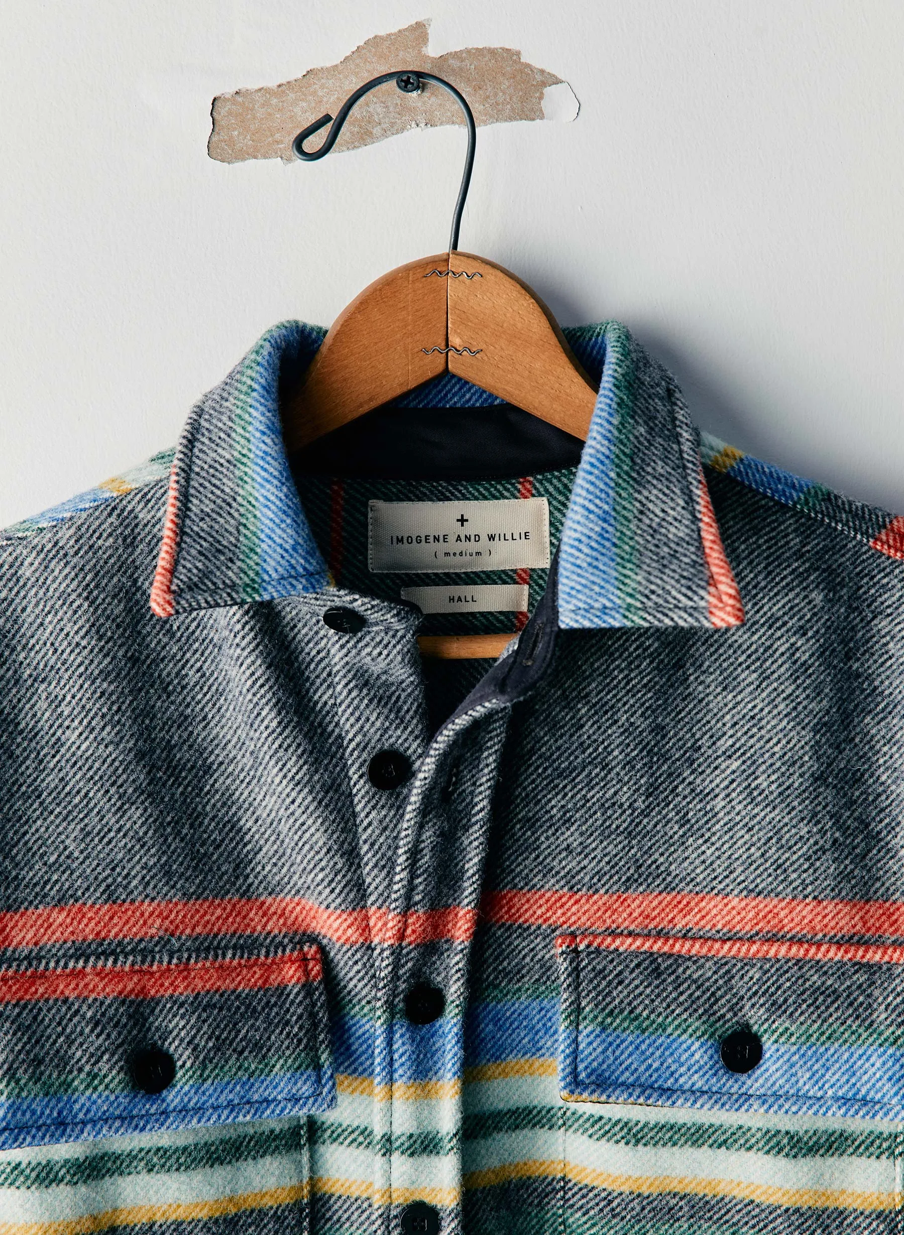 hall cpo in blanket stripe sold by Imogene + Willie product image thumbnail 3