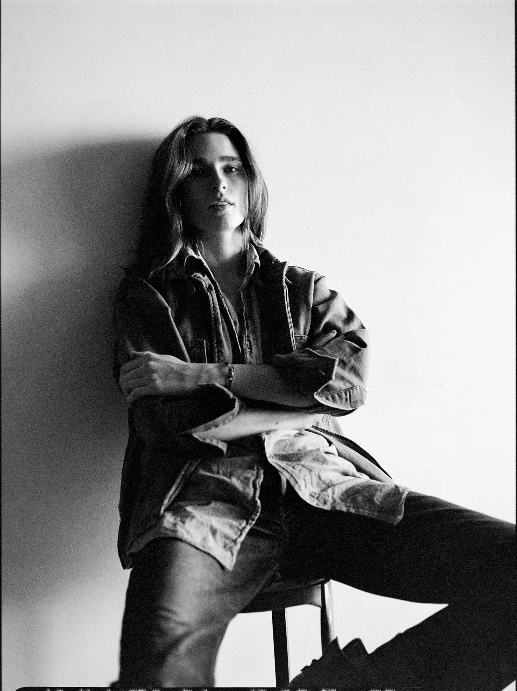 military shirt jacket in fatigue green sold by Imogene + Willie product image thumbnail 5