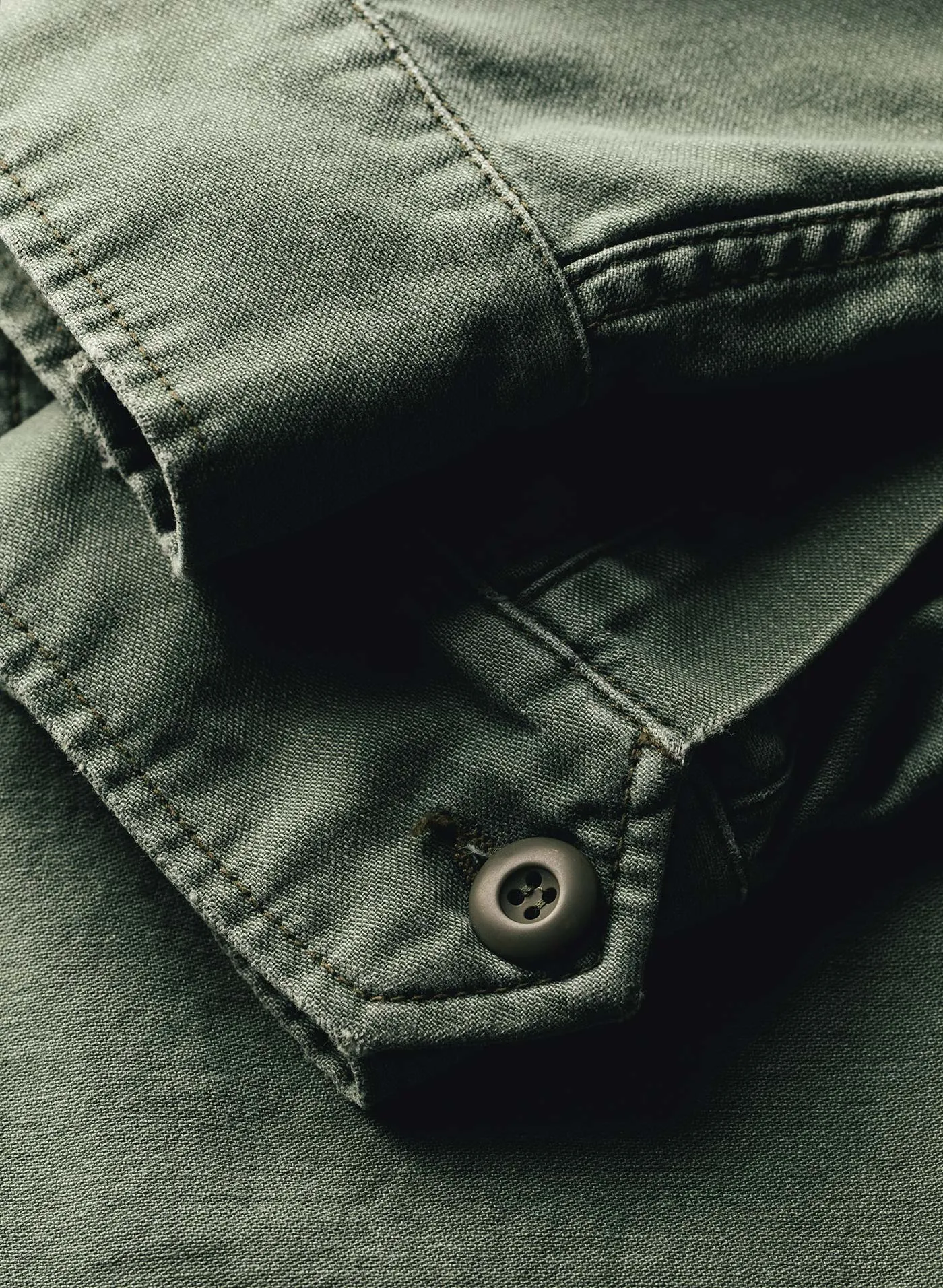 military shirt jacket in fatigue green sold by Imogene + Willie product image thumbnail 5