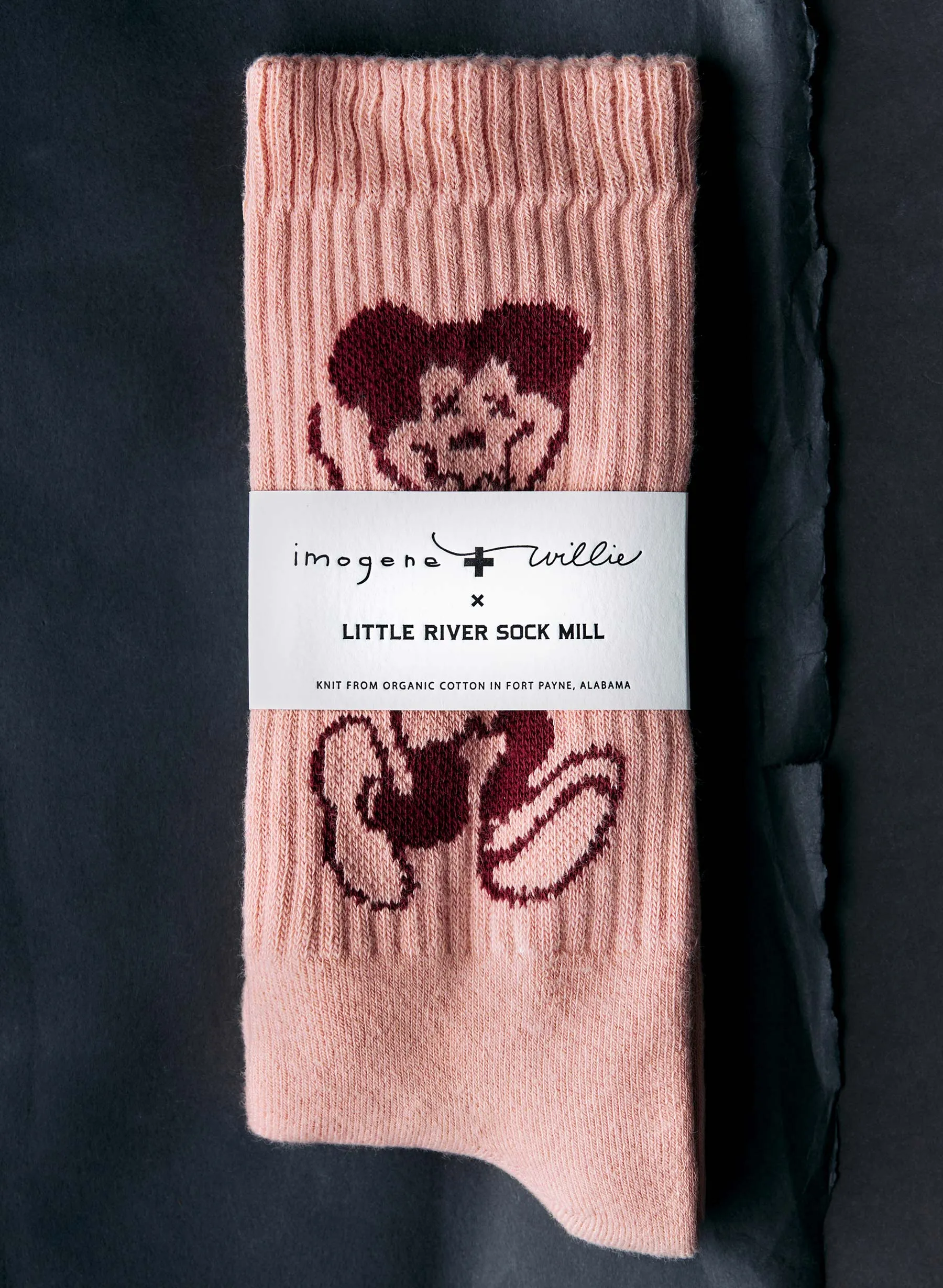 the "cease + desist" sock sold by Imogene + Willie product image thumbnail 4