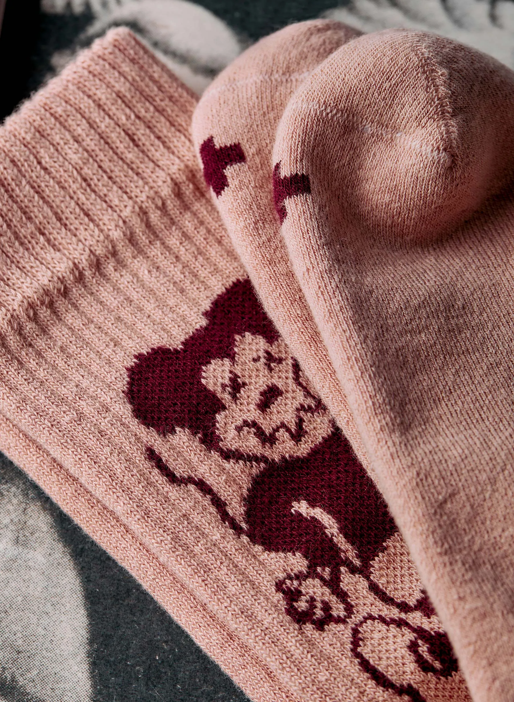 the "cease + desist" sock sold by Imogene + Willie product image thumbnail 2