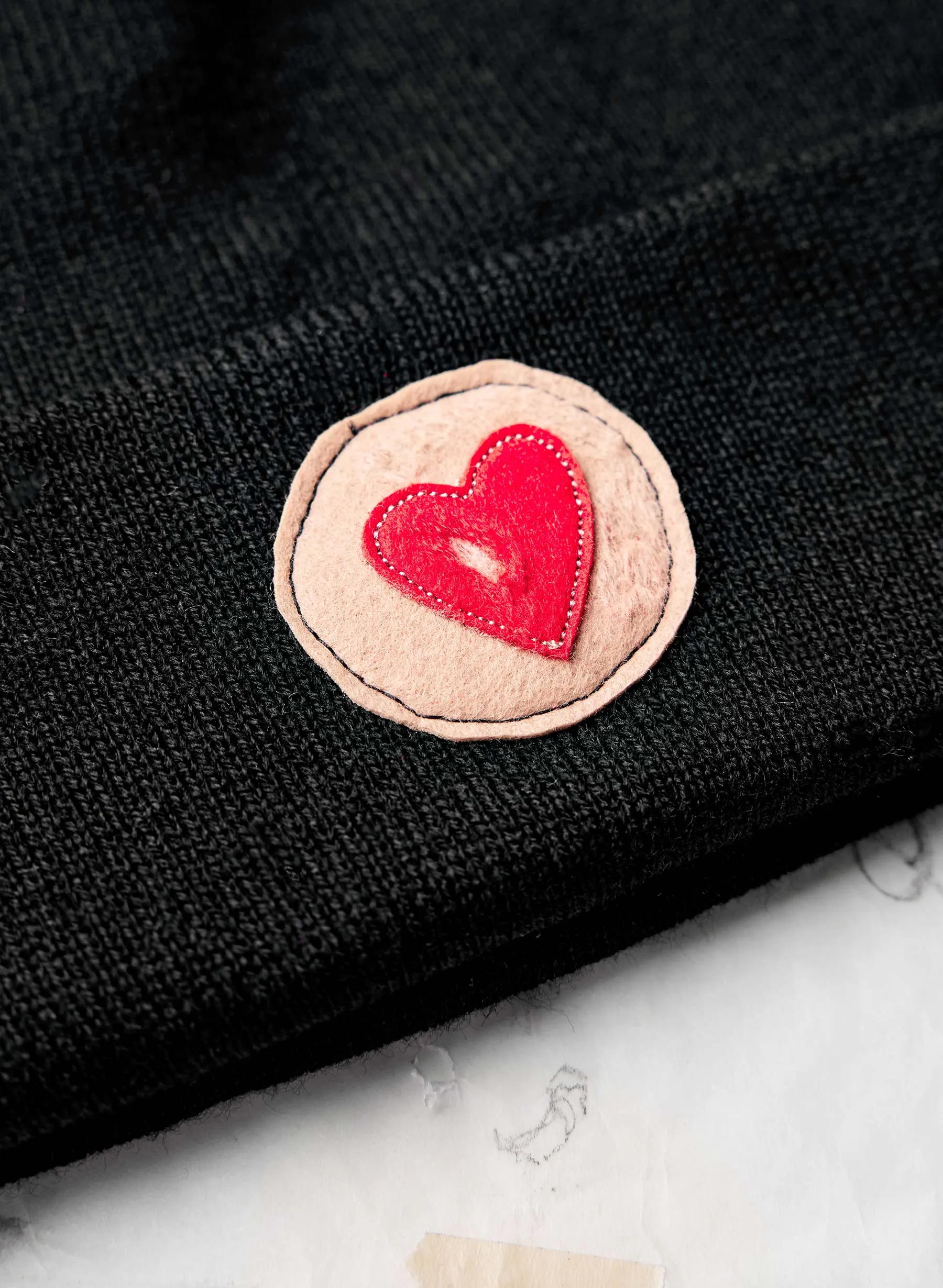 knit "heart" watch cap sold by Imogene + Willie product image thumbnail 2