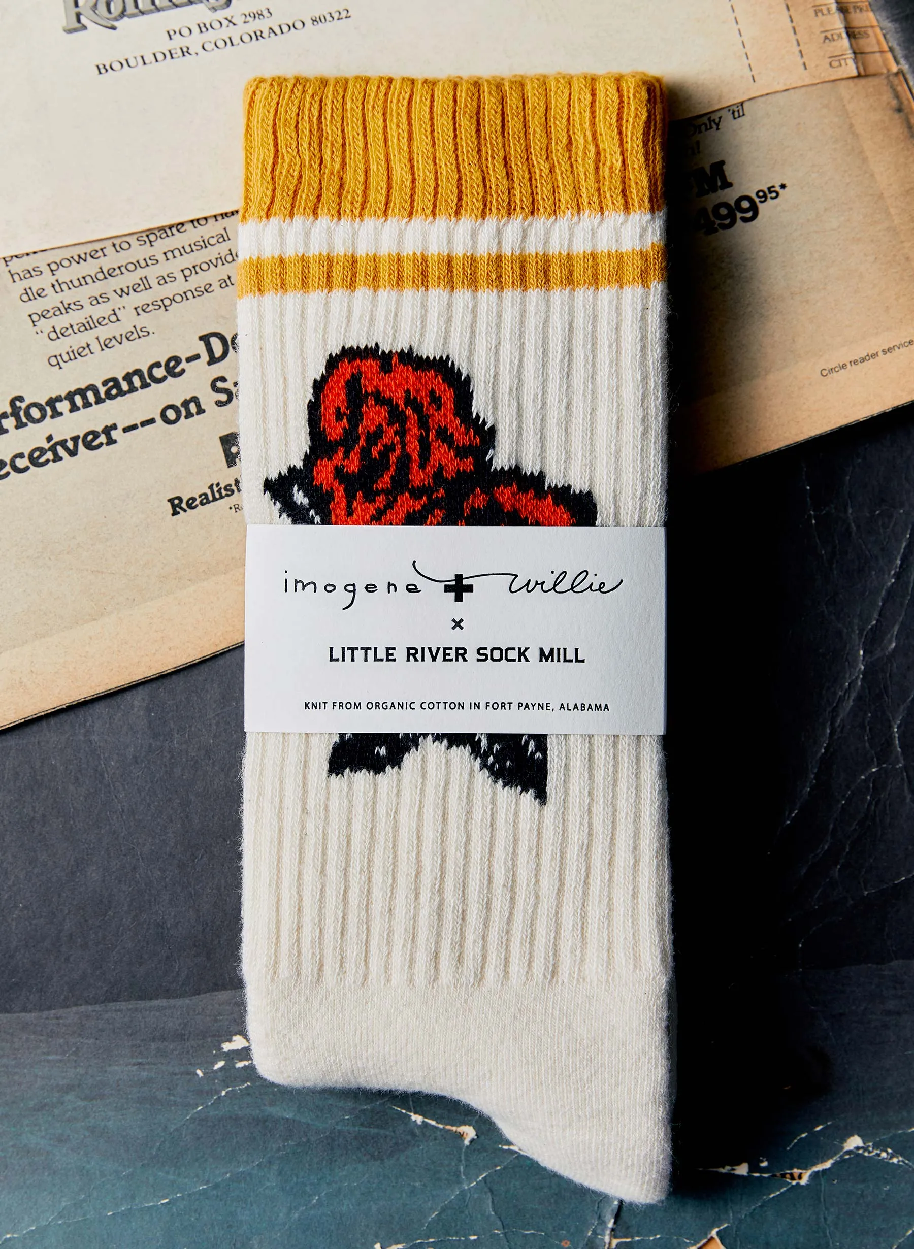 the "dead wrong" sock sold by Imogene + Willie product image thumbnail 4