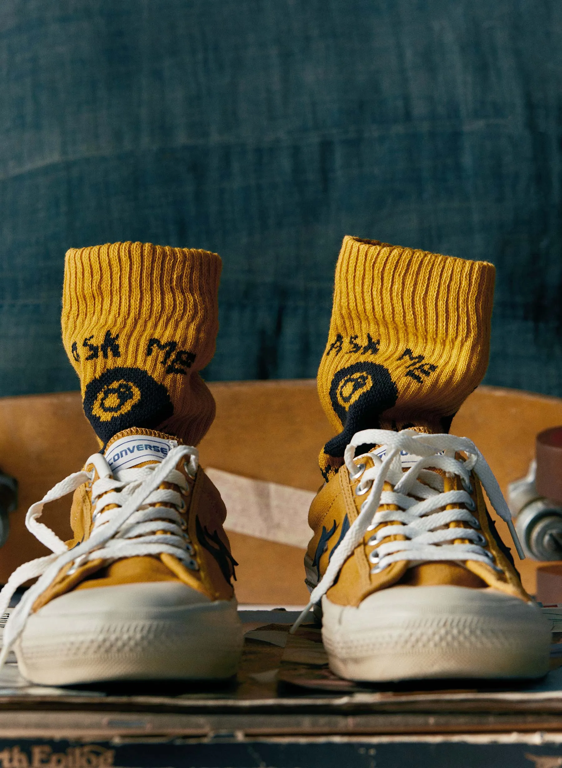 the "ask me anything" sock sold by Imogene + Willie product image thumbnail 3