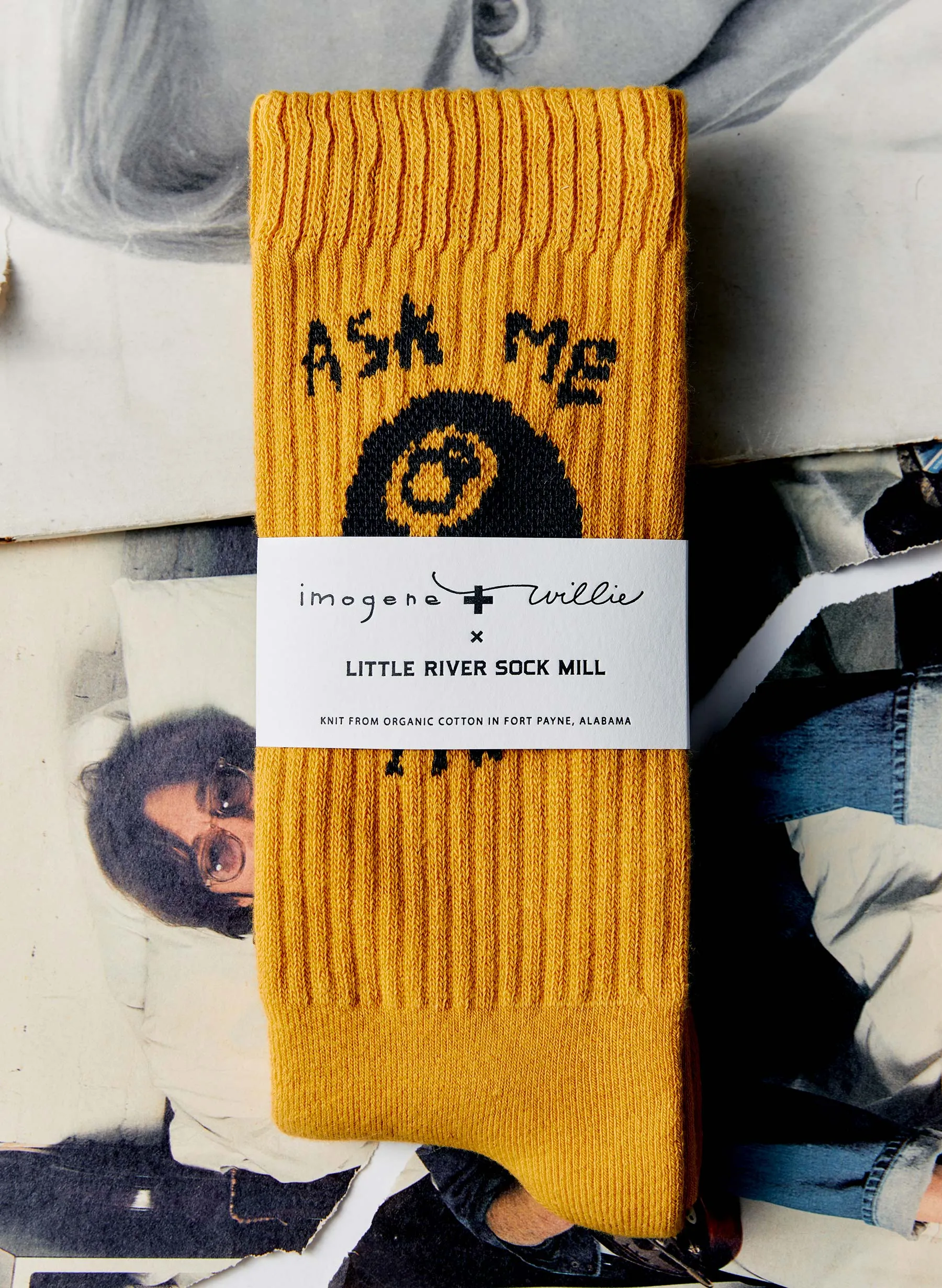 the "ask me anything" sock sold by Imogene + Willie product image thumbnail 4