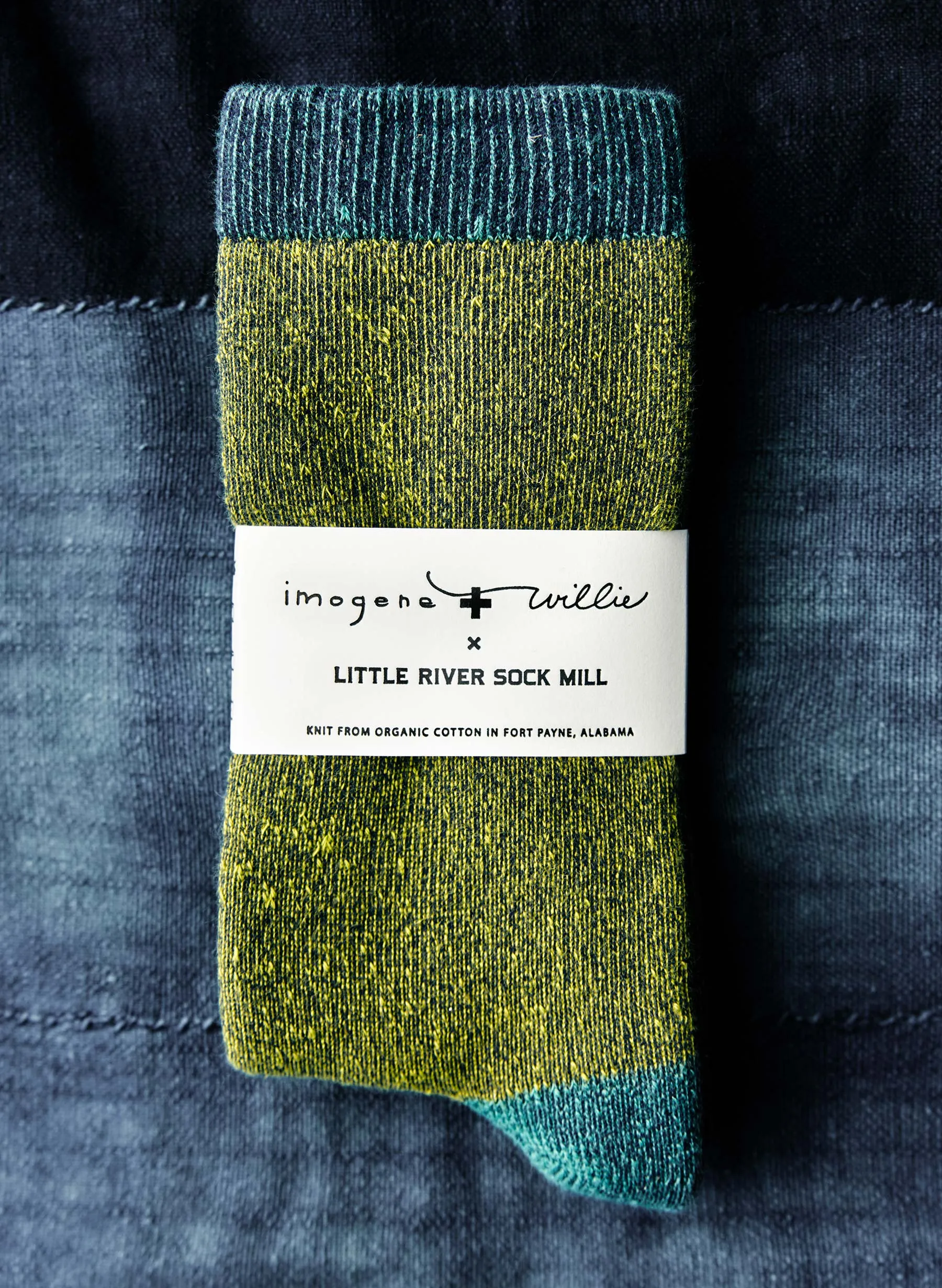 boot sock in juniper sold by Imogene + Willie