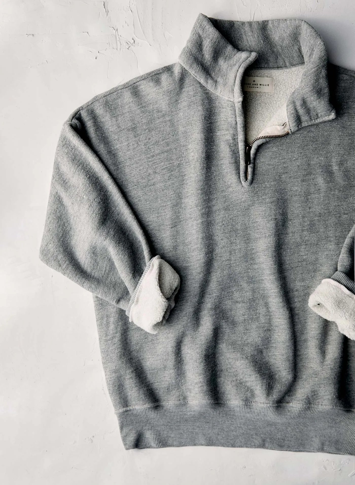 the quarter zip heather pullover sold by Imogene + Willie product image thumbnail 2