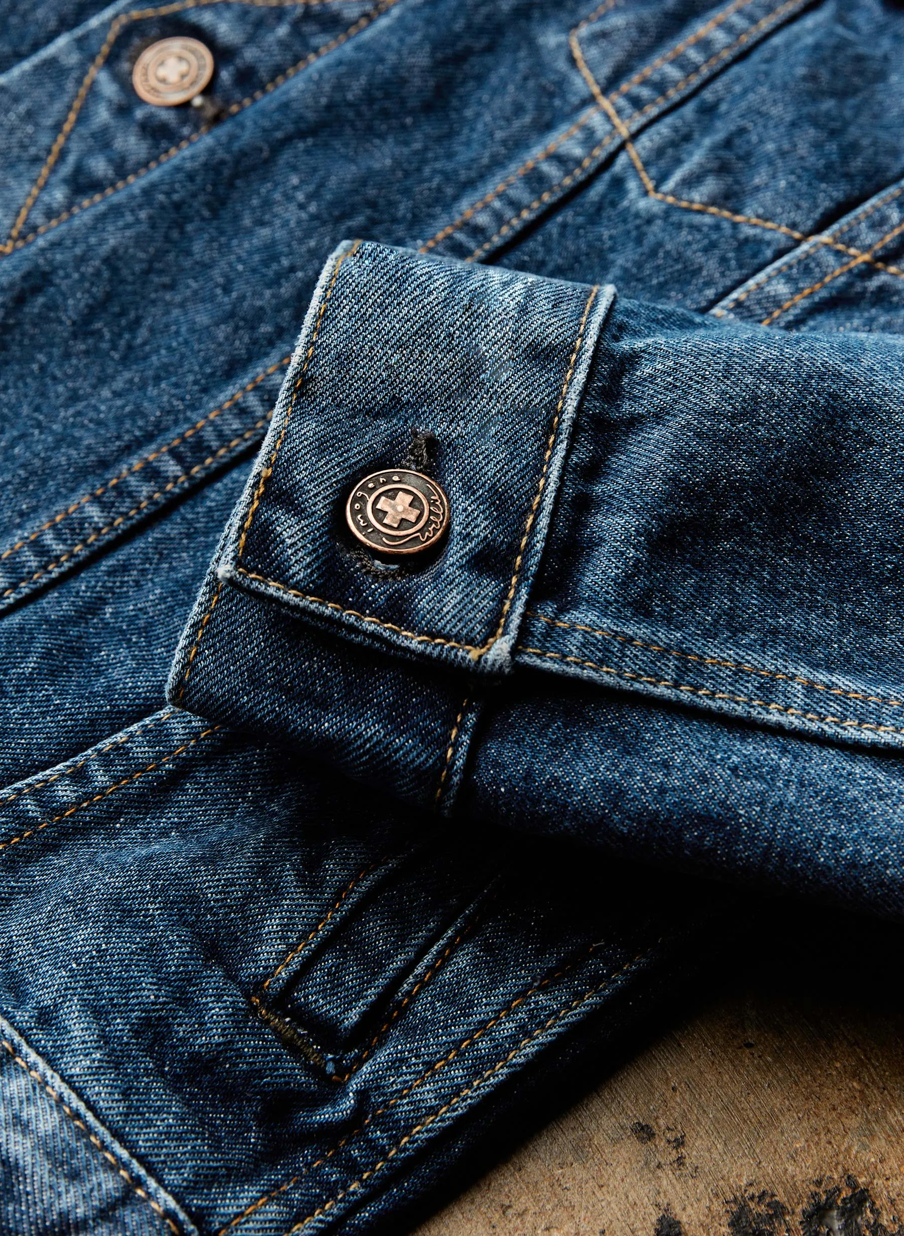 wilkins jacket in washed indigo sold by Imogene + Willie product image thumbnail 5