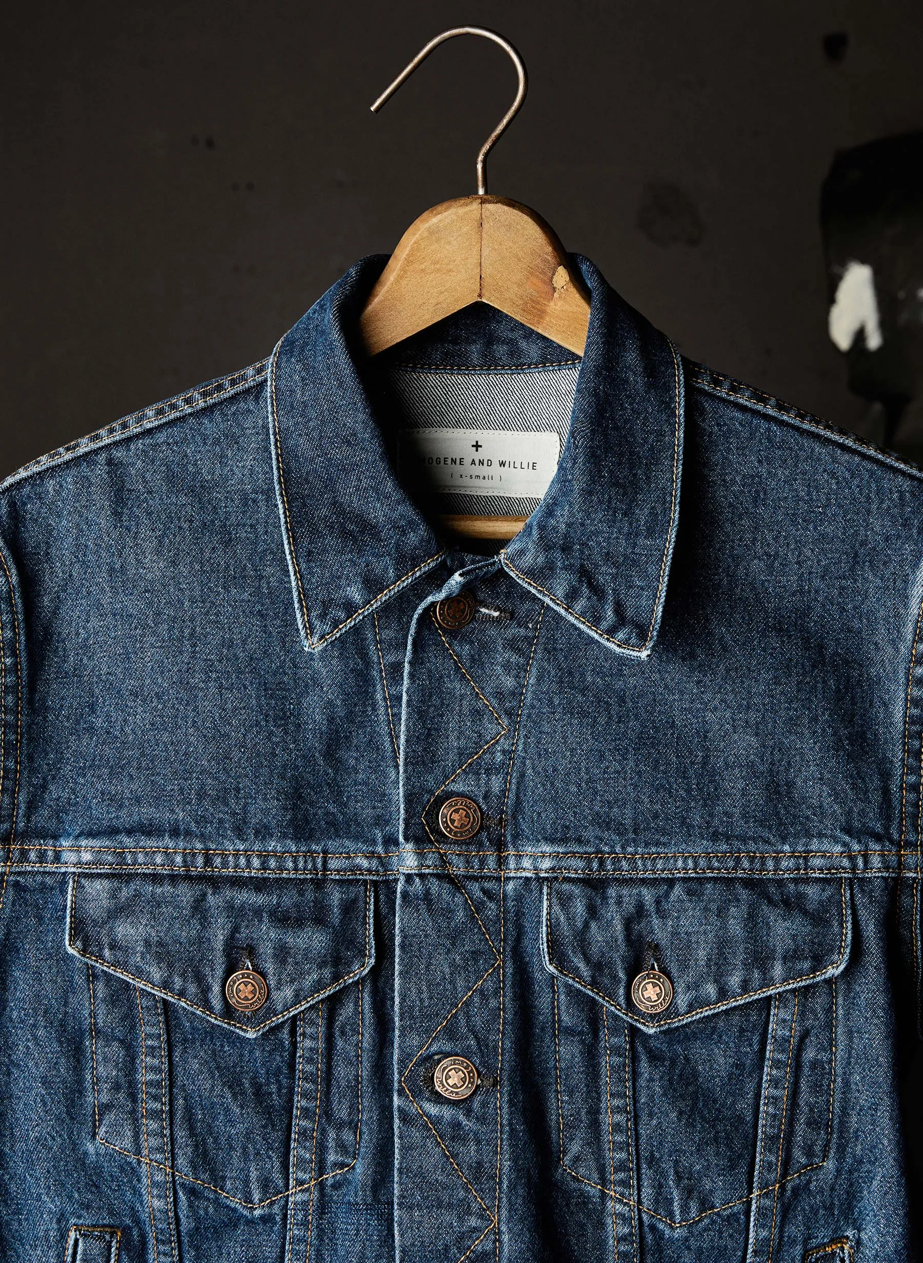 wilkins jacket in washed indigo sold by Imogene + Willie product image thumbnail 2