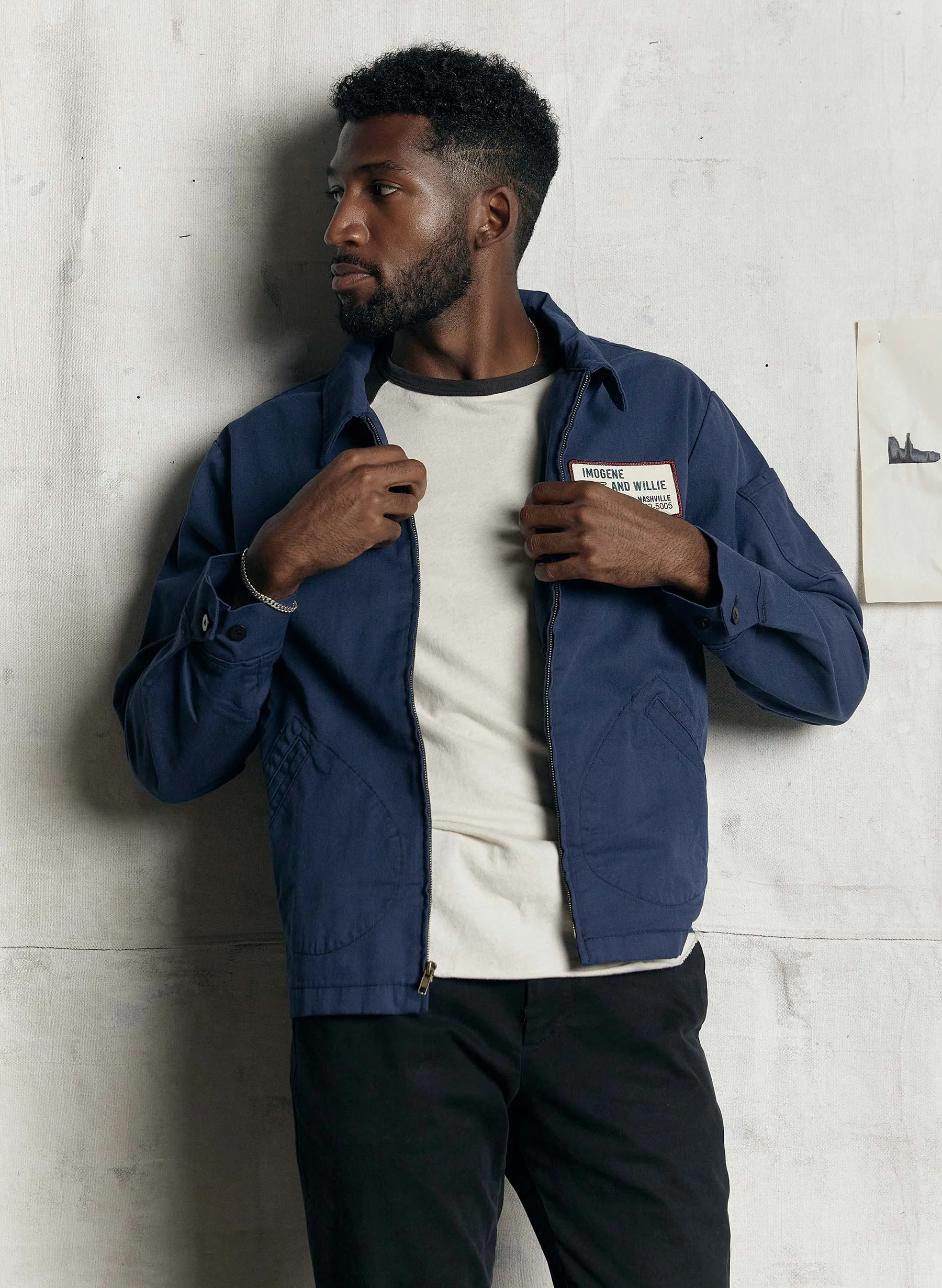 3/4 knit raglan in black sold by Imogene + Willie product image thumbnail 5