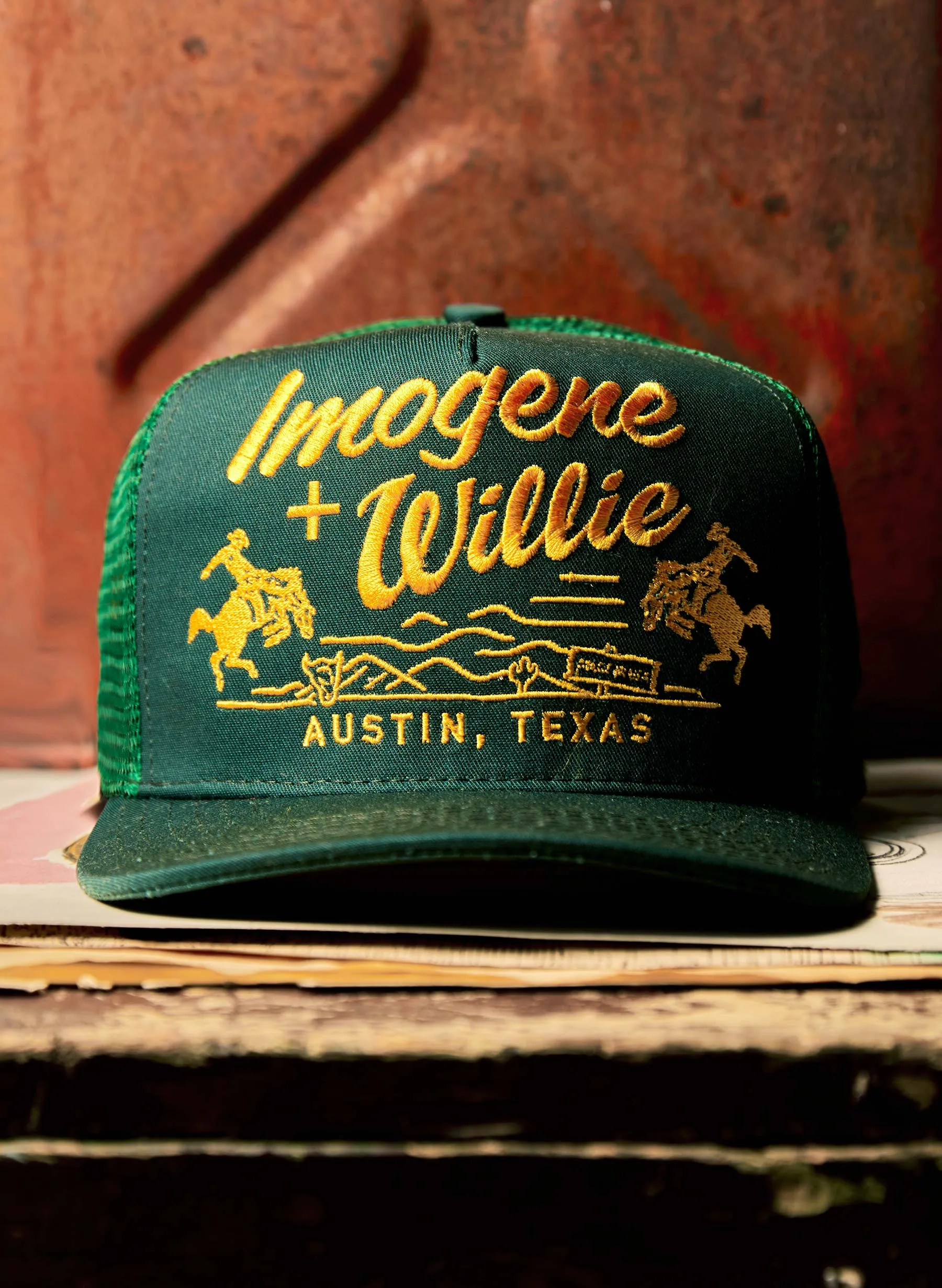 the "bronco" trucker sold by Imogene + Willie