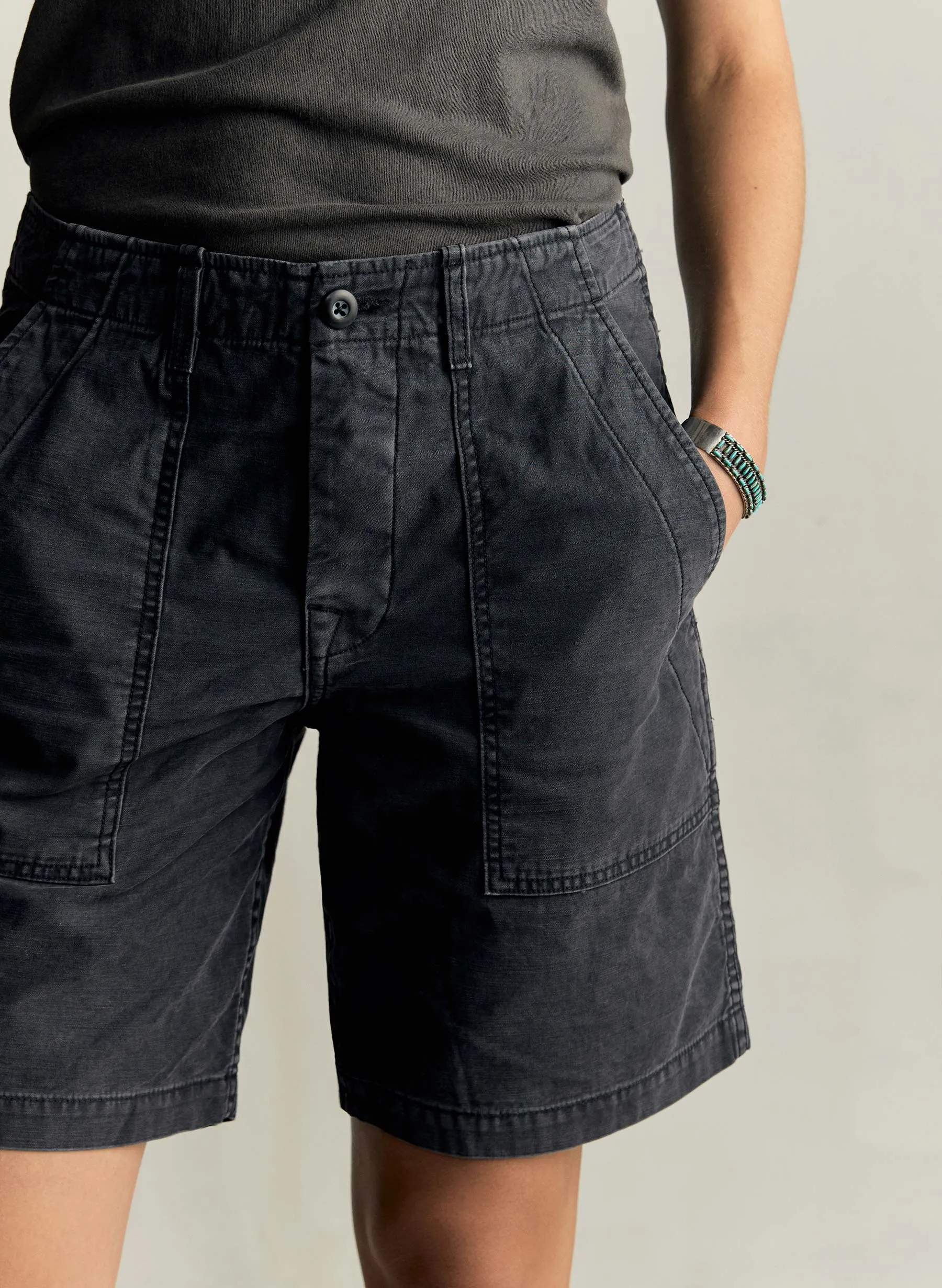 the camp short in faded black sold by Imogene + Willie product image thumbnail 4