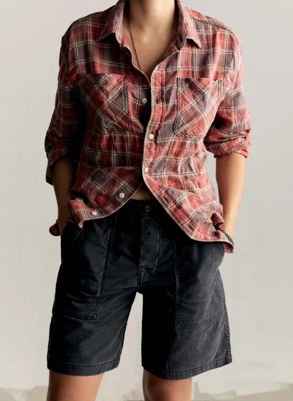 the camp short in faded black sold by Imogene + Willie