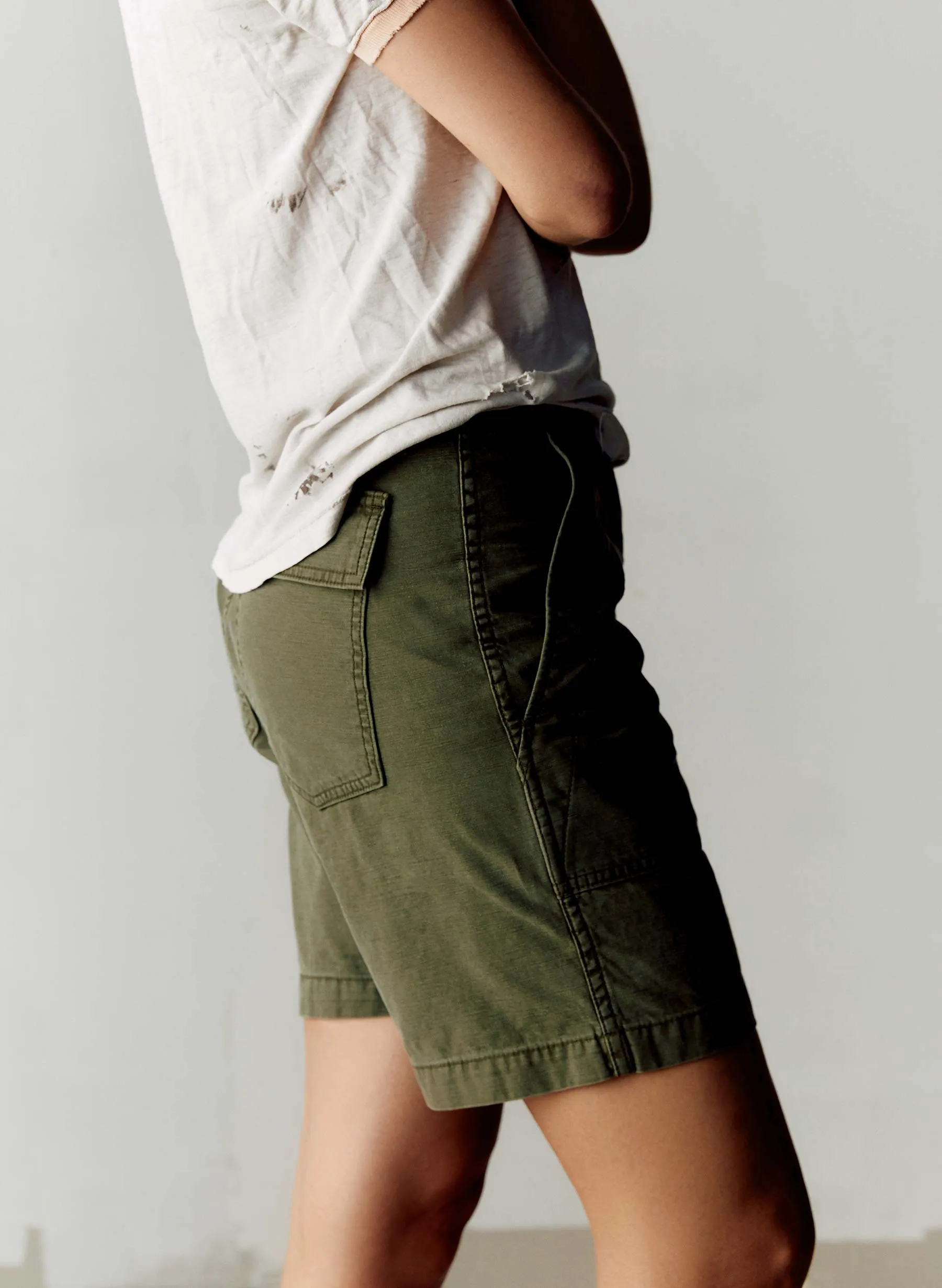 the camp short in olive sold by Imogene + Willie product image thumbnail 4