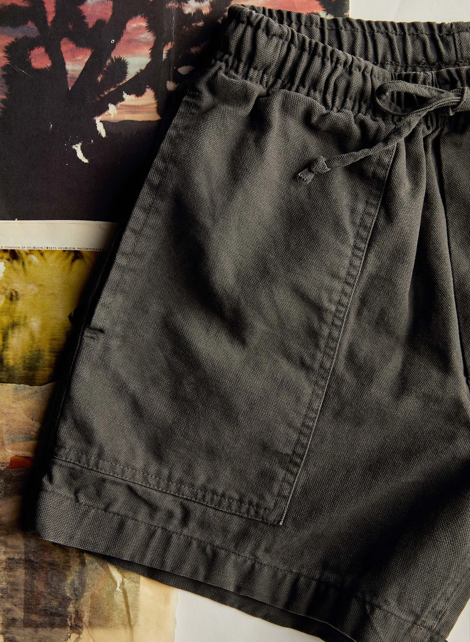 the canvas lounge short in faded black sold by Imogene + Willie product image thumbnail 4