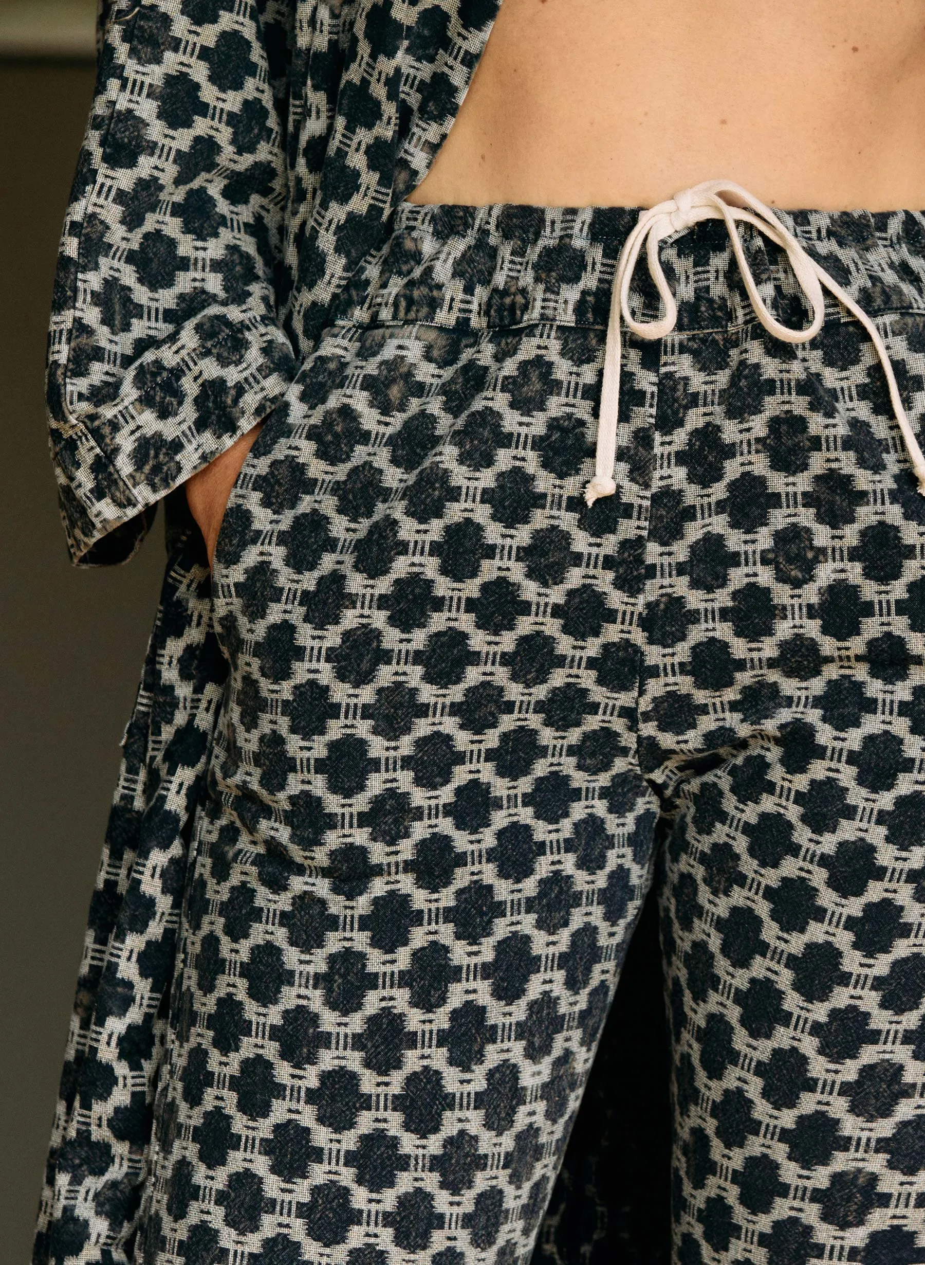 fethiye in indigo kiji print sold by Imogene + Willie product image thumbnail 4