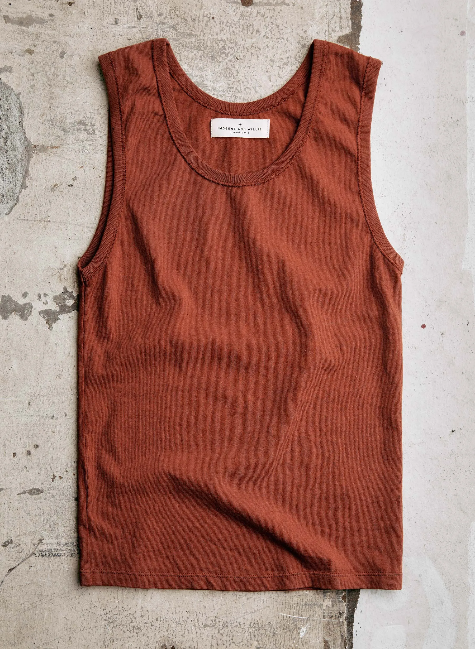 the vintage tank in sienna sold by Imogene + Willie product image thumbnail 2