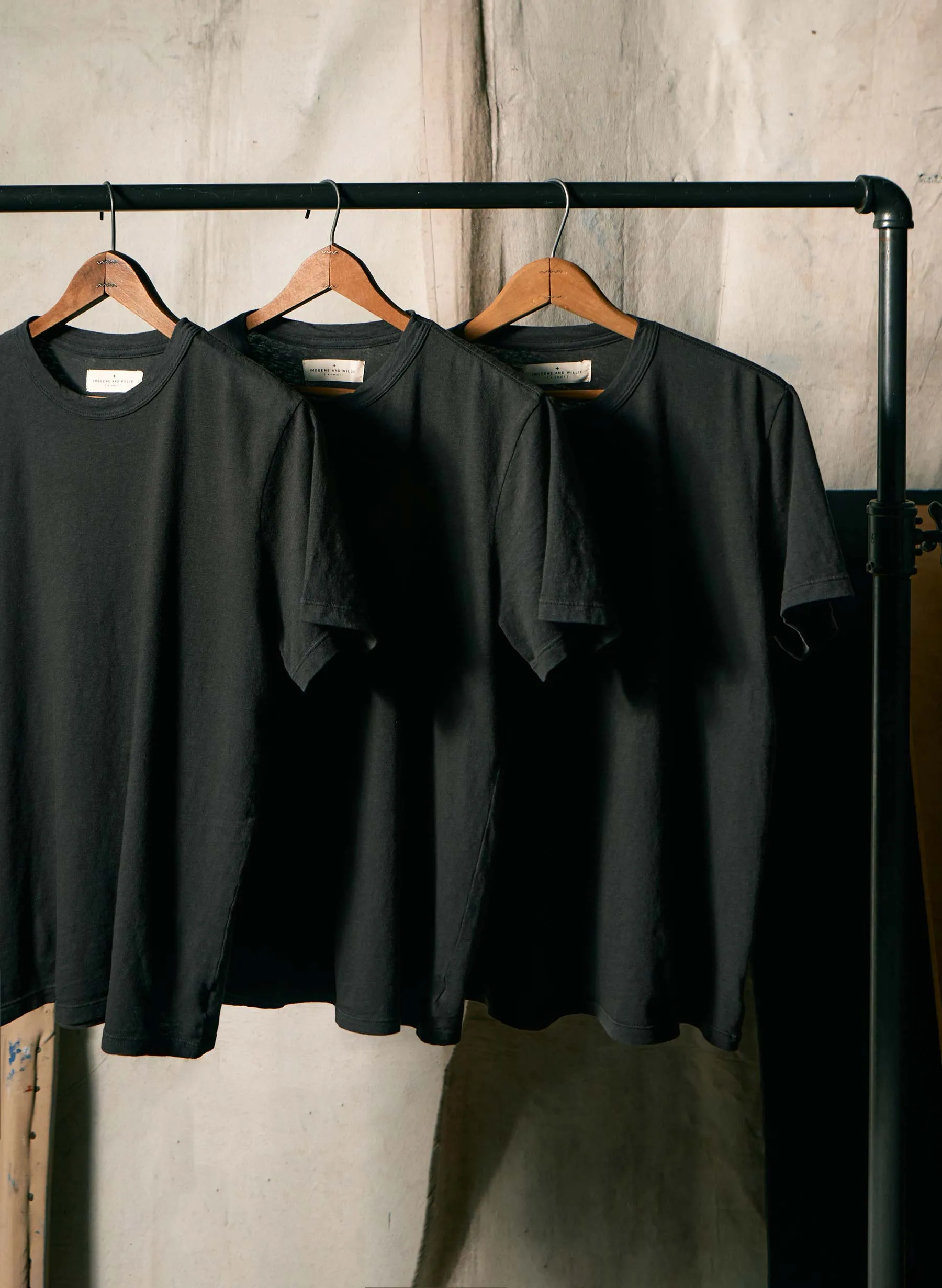 classic knit faded black crew sold by Imogene + Willie product image thumbnail 3