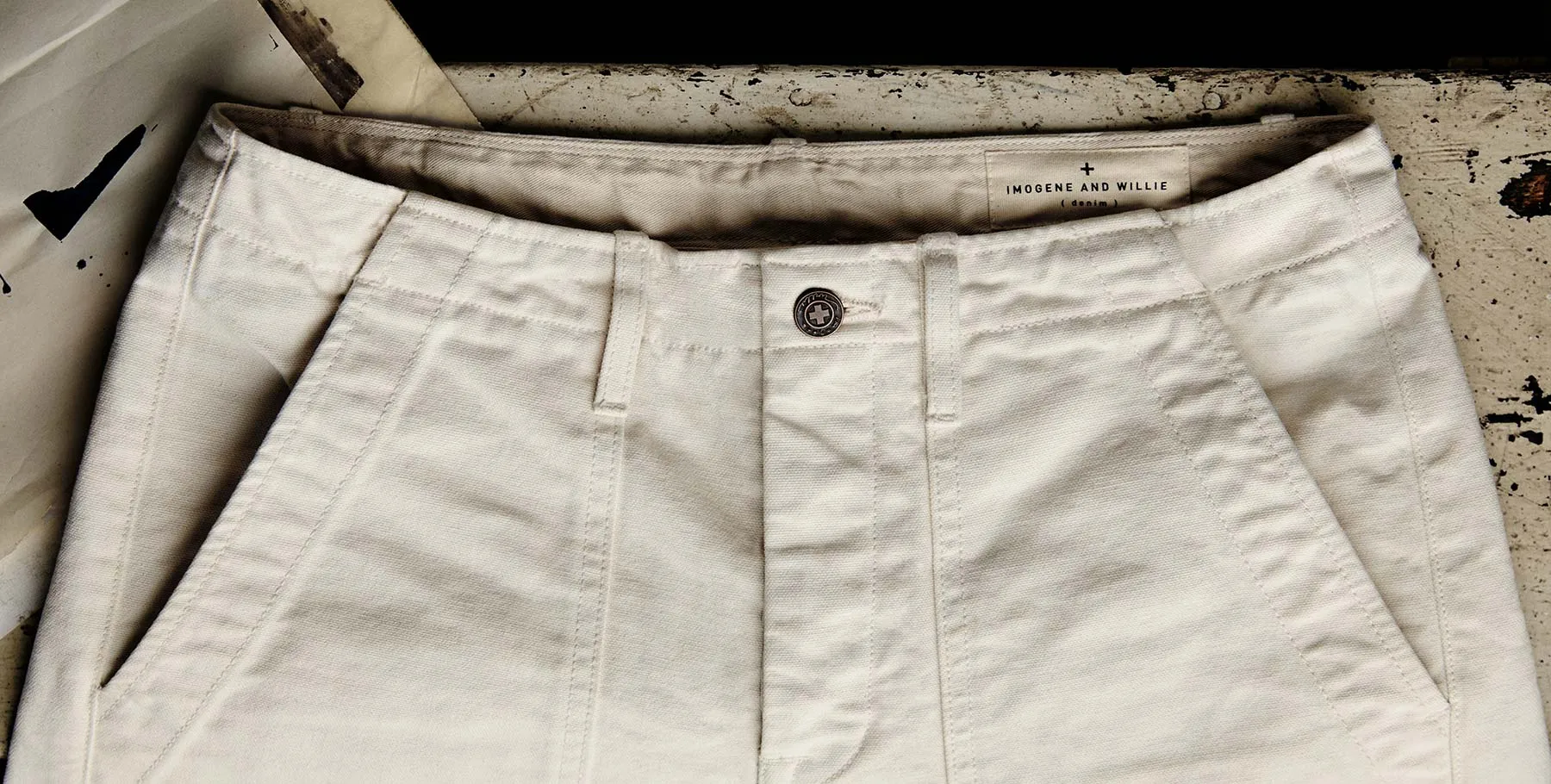 hencye canvas workpant in natural sold by Imogene + Willie product image thumbnail 3