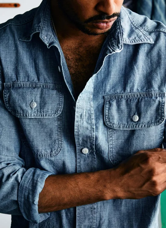 earl chambray shirt sold by Imogene + Willie