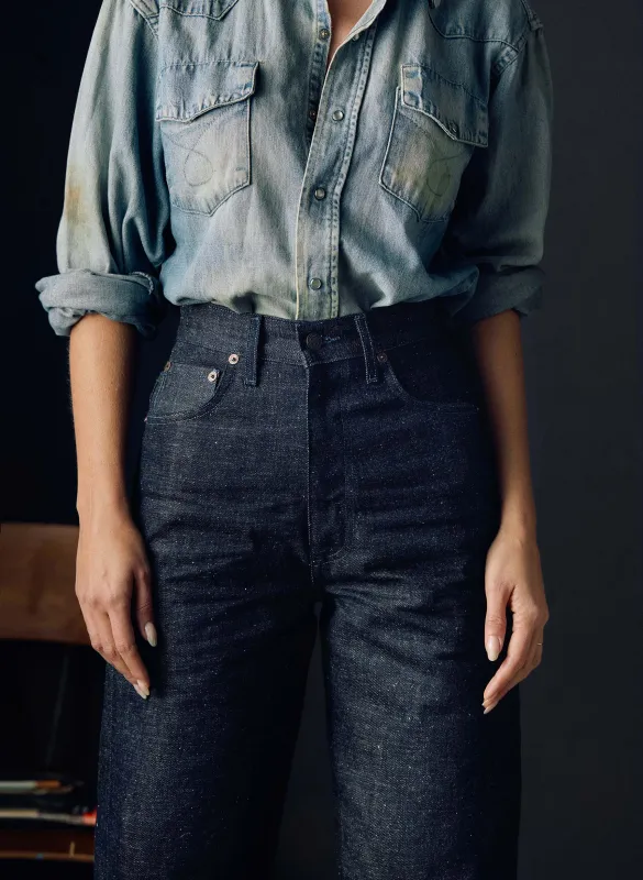 catherine indigo rigid nep sold by Imogene + Willie