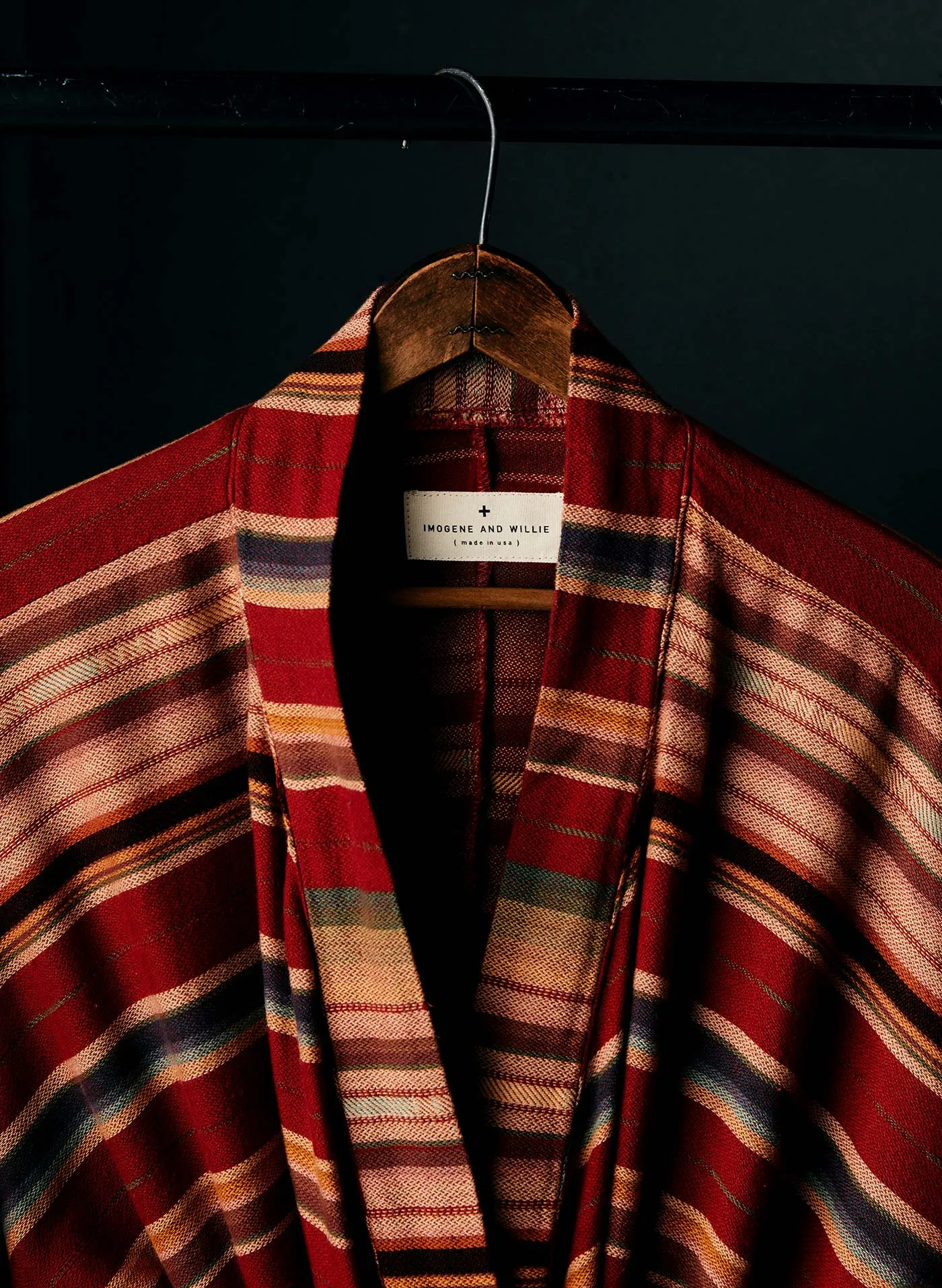 the ojai robe in coastal stripe sold by Imogene + Willie product image thumbnail 3