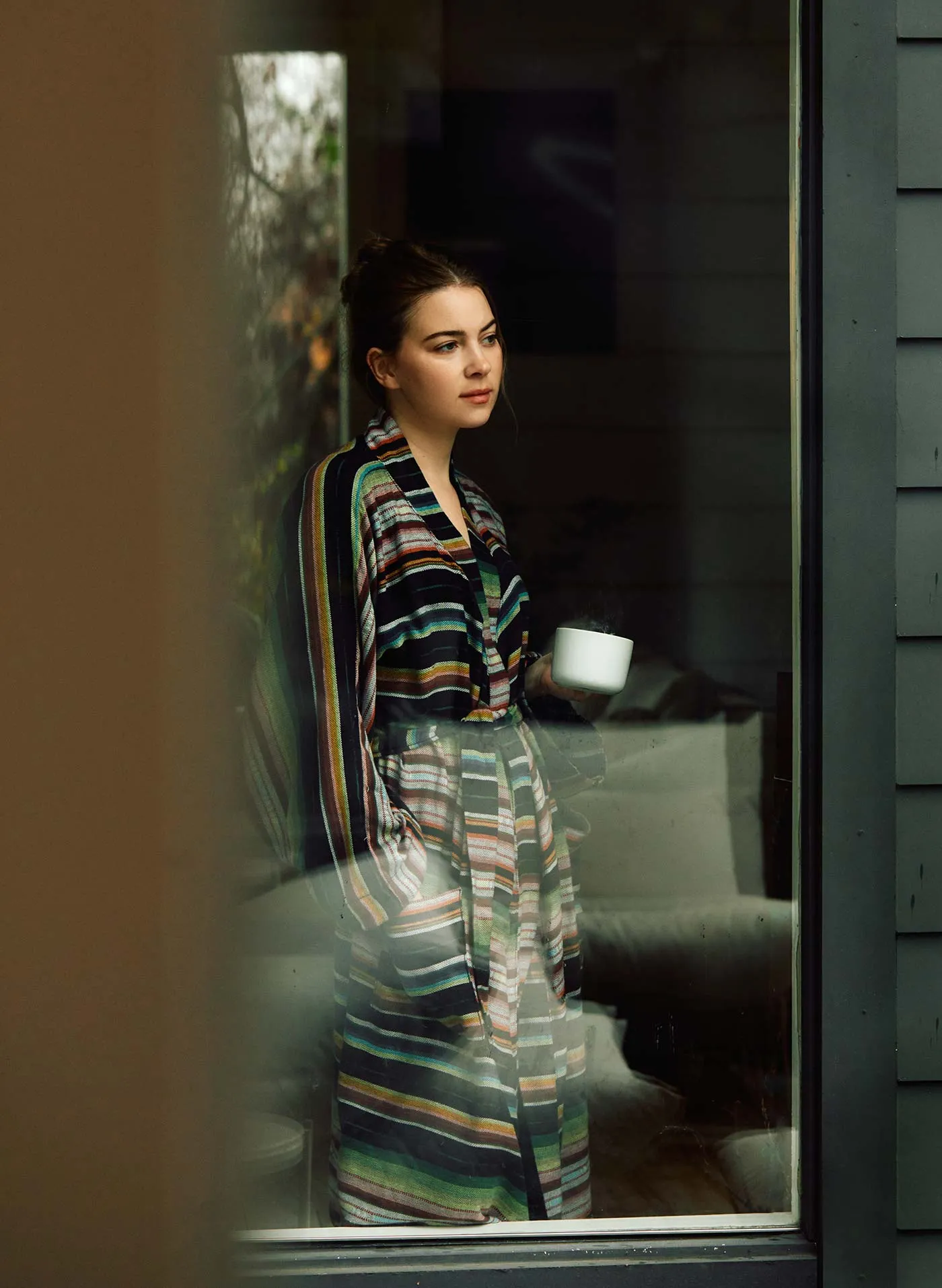 the ojai robe in mesa stripe sold by Imogene + Willie product image thumbnail 3