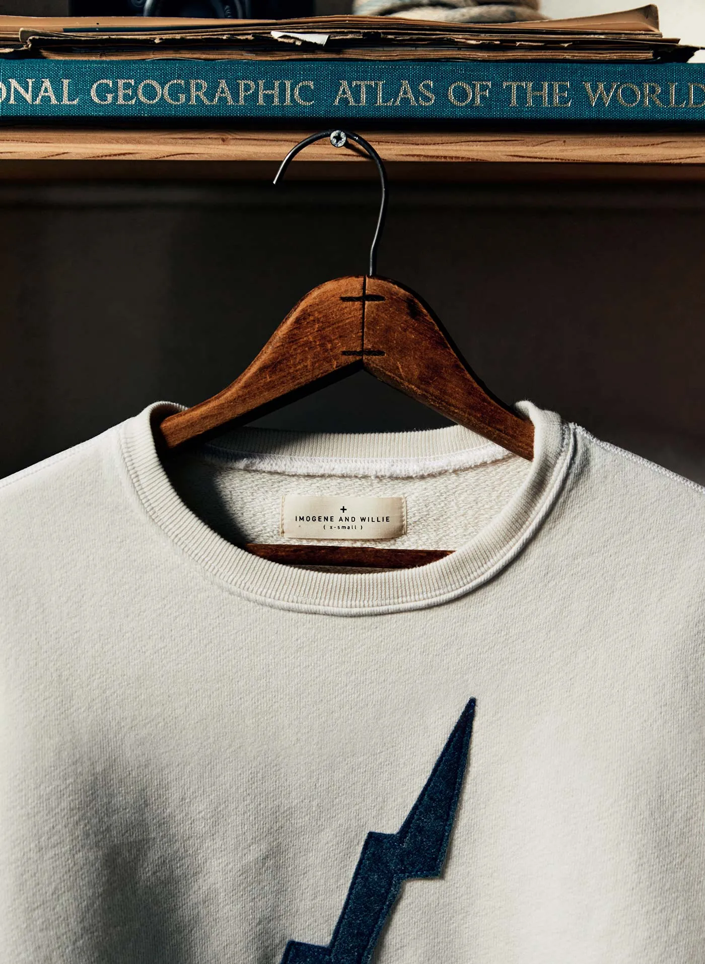 the "bolt" sweatshirt in white sold by Imogene + Willie product image thumbnail 2