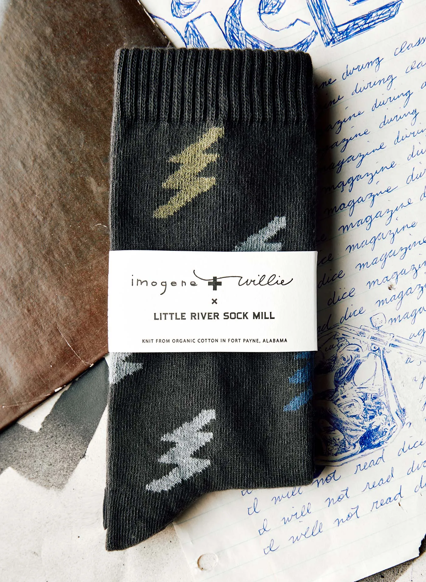 the "bolt" sock 2.0 sold by Imogene + Willie product image thumbnail 5
