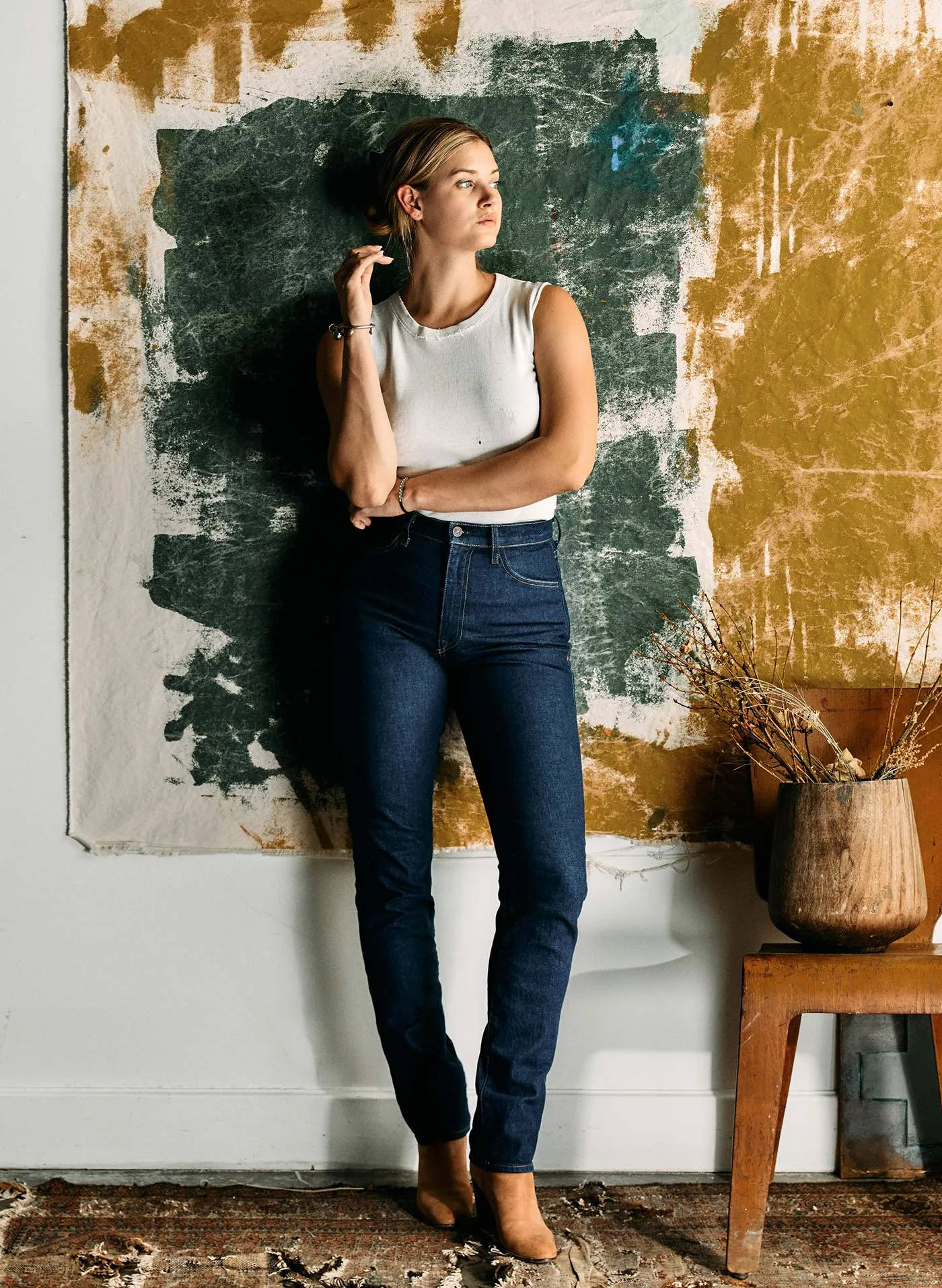 elizabeth indigo rinse sold by Imogene + Willie