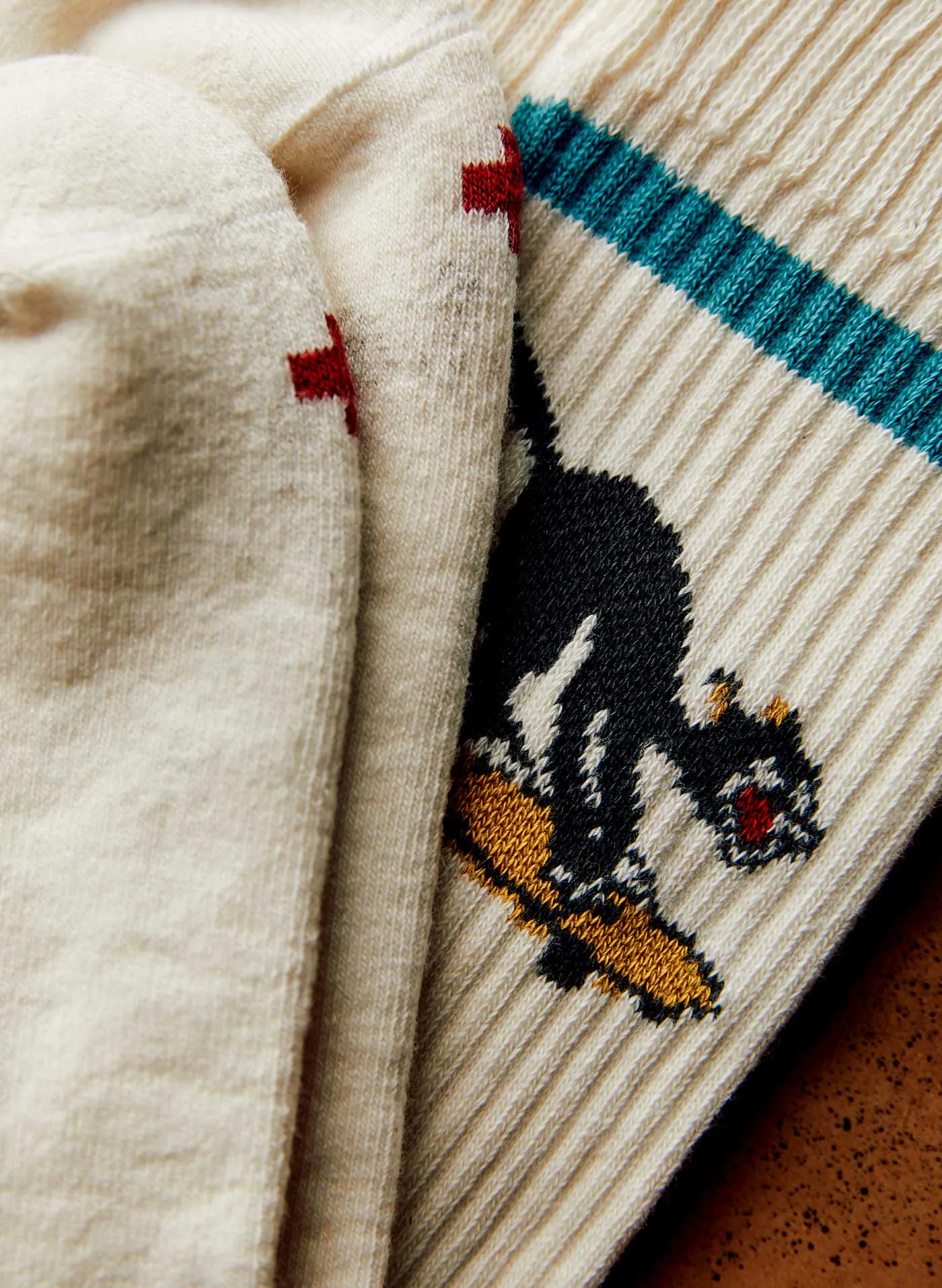 the "hellfire" sock sold by Imogene + Willie product image thumbnail 2