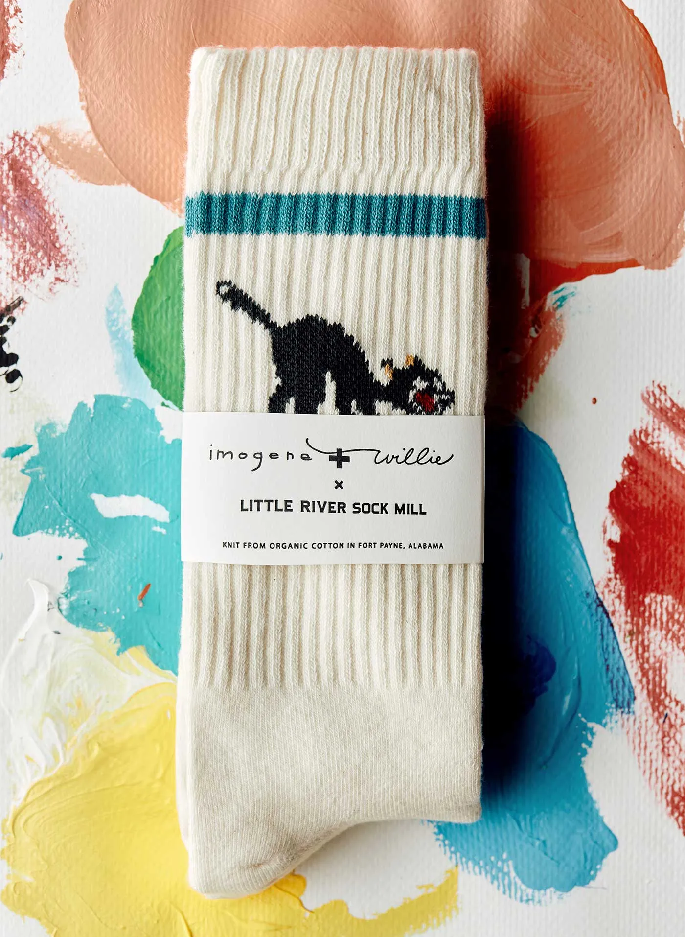 the "hellfire" sock sold by Imogene + Willie product image thumbnail 5