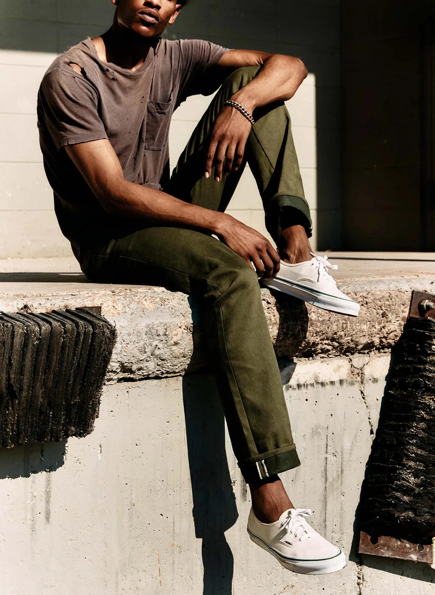 barton olive rigid jp sold by Imogene + Willie product image thumbnail 2