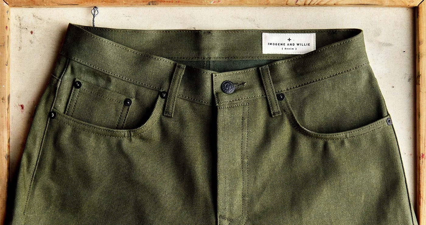 barton olive rigid jp sold by Imogene + Willie product image thumbnail 3