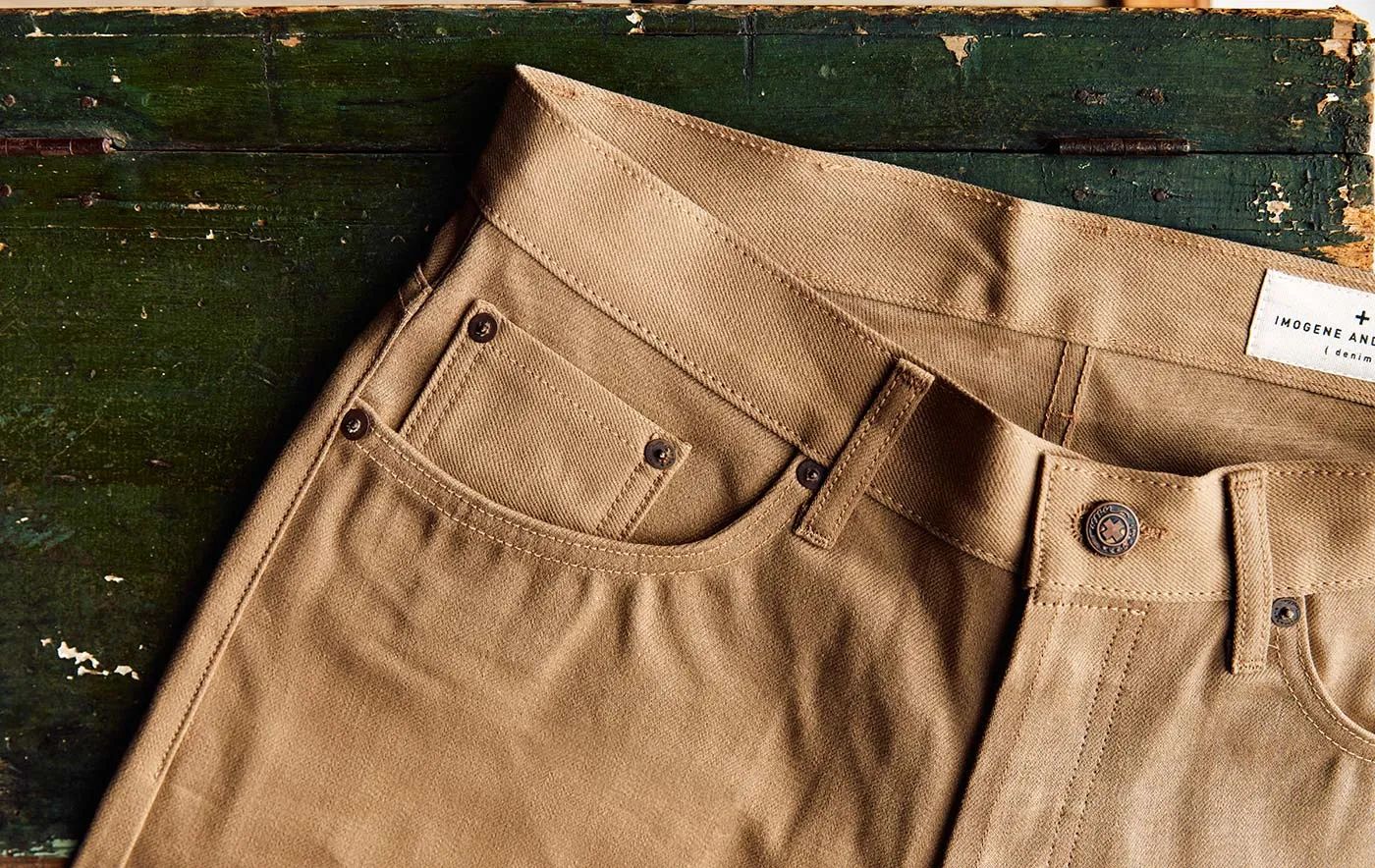 barton khaki rigid jp sold by Imogene + Willie product image thumbnail 3