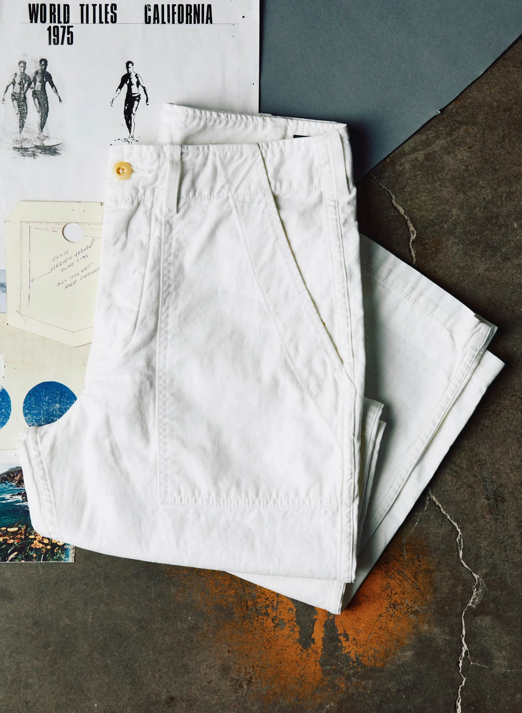 oliver military trouser in white sold by Imogene + Willie product image thumbnail 2