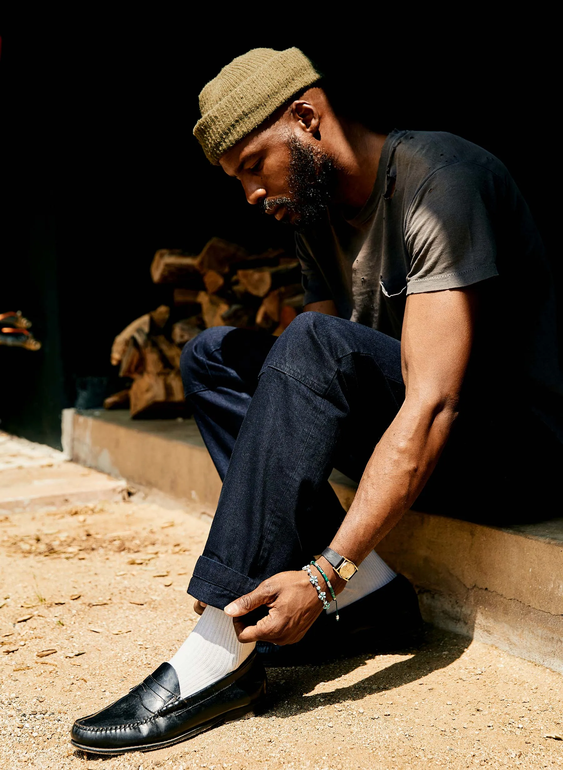 hencye workpant in black indigo sold by Imogene + Willie product image thumbnail 3