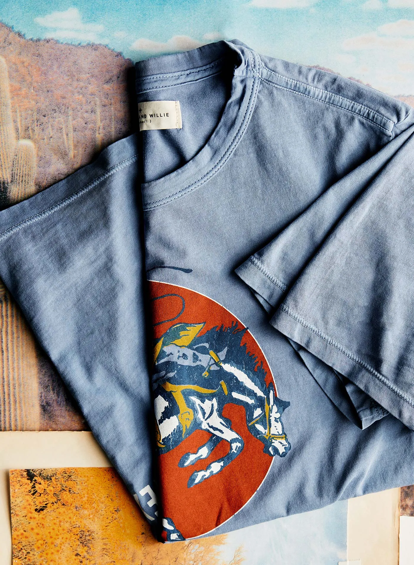 the "next time" tee in blue sold by Imogene + Willie product image thumbnail 2