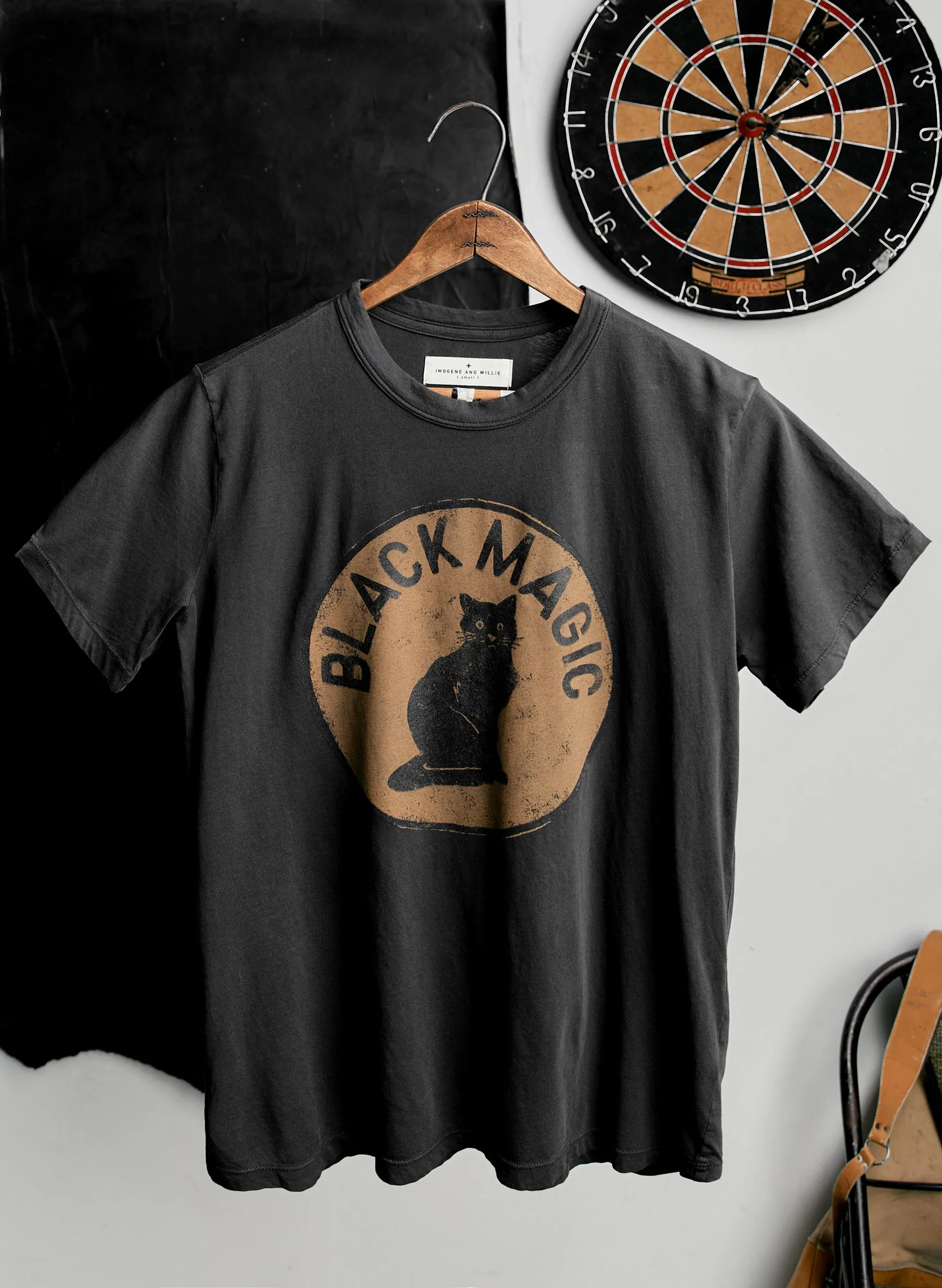 the "black magic" tee sold by Imogene + Willie