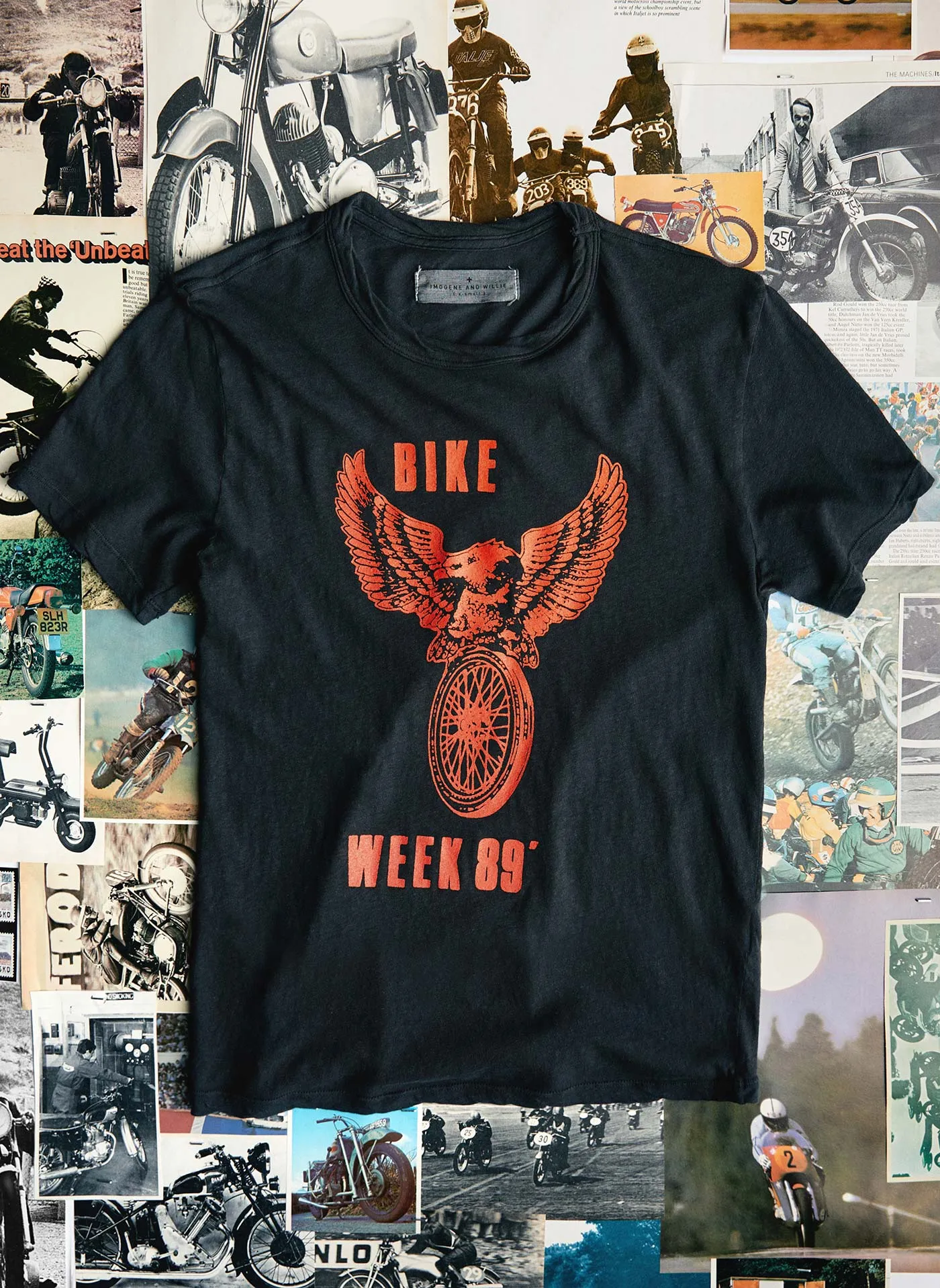 the "bike week" ltd edition tee sold by Imogene + Willie