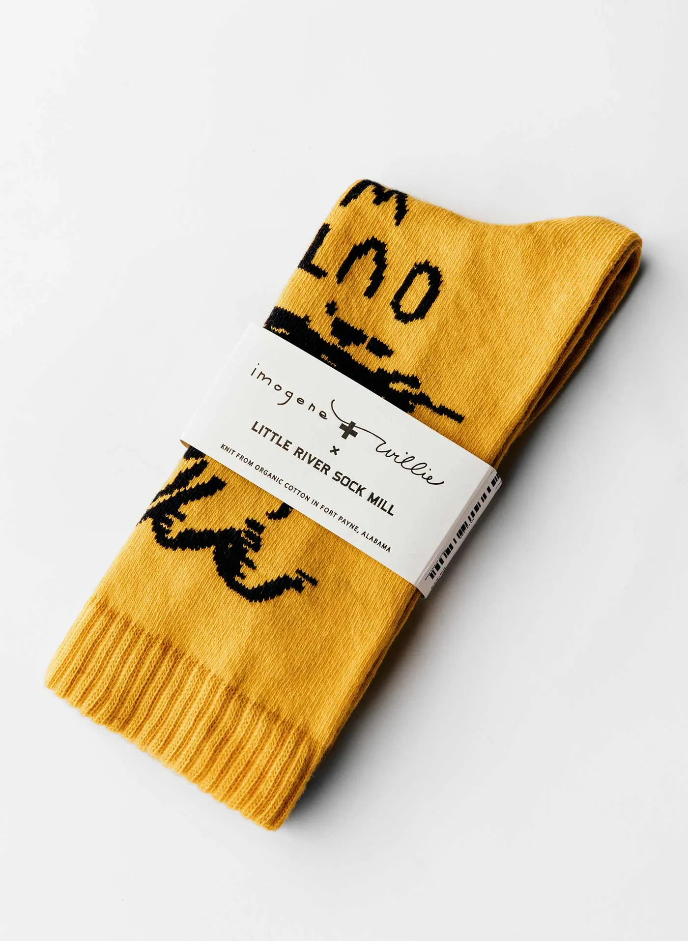 out west sock in yellow sold by Imogene + Willie product image thumbnail 3